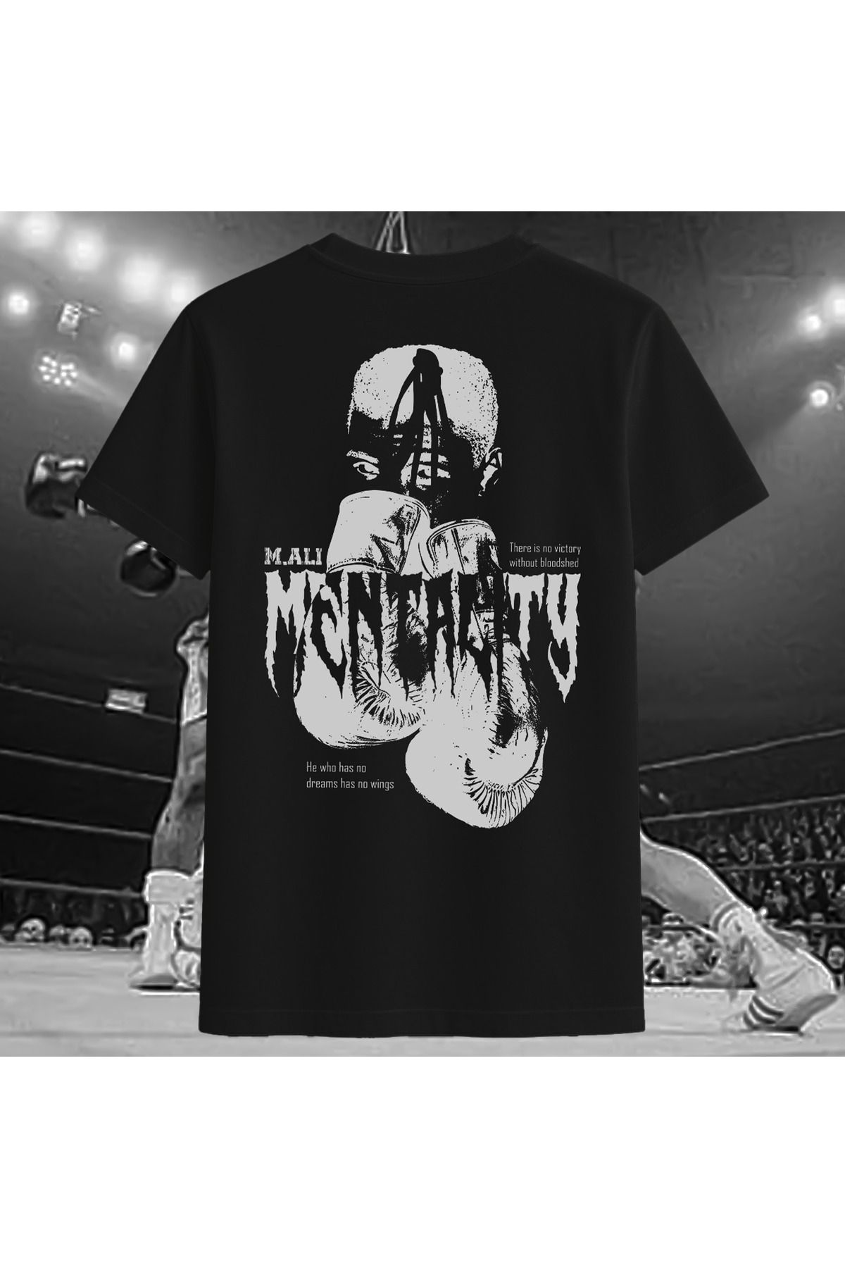 Vigor Wear Muhammet Ali Baskılı Oversize T-shirt