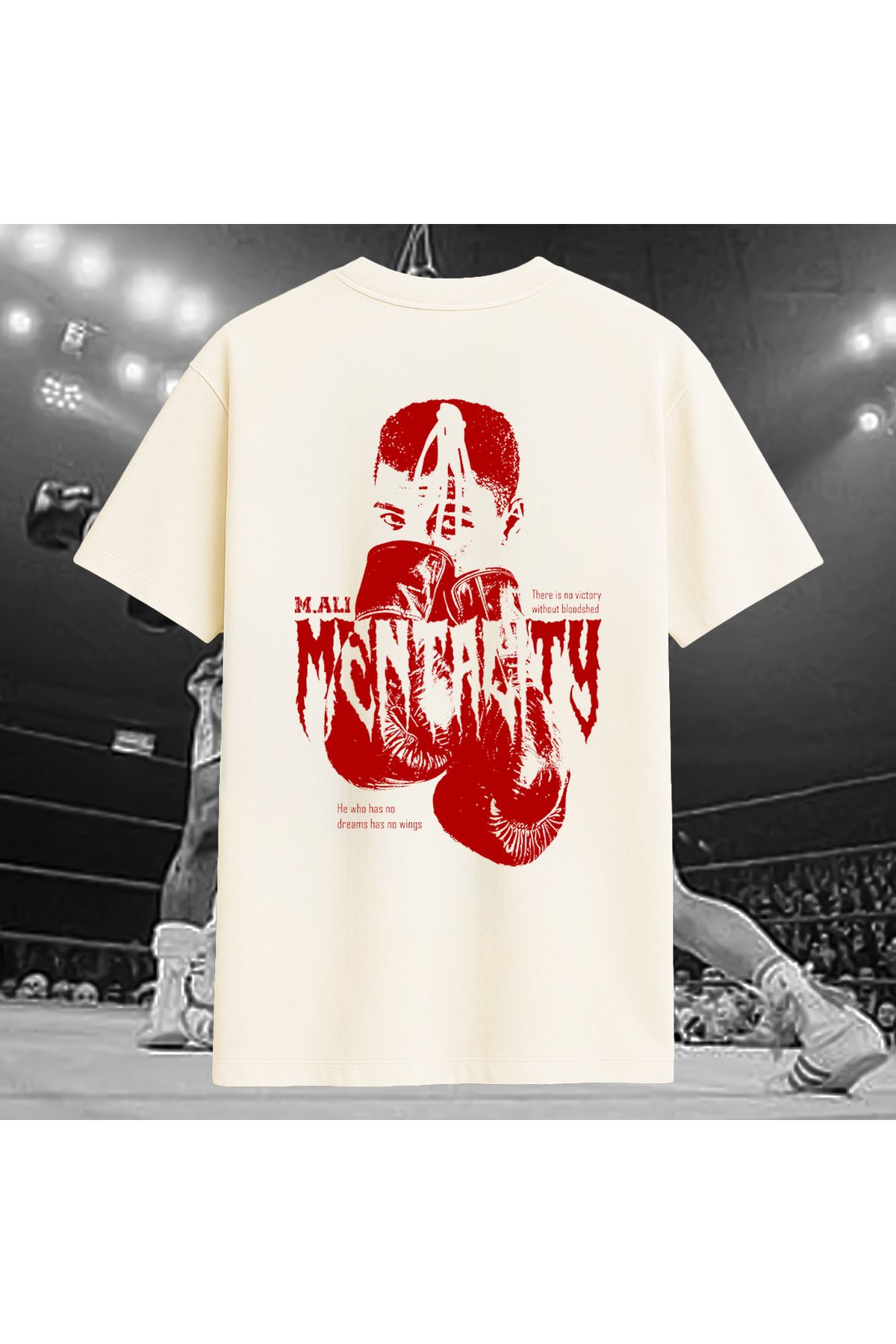 Vigor Wear Muhammet Ali Baskılı Oversize T-shirt