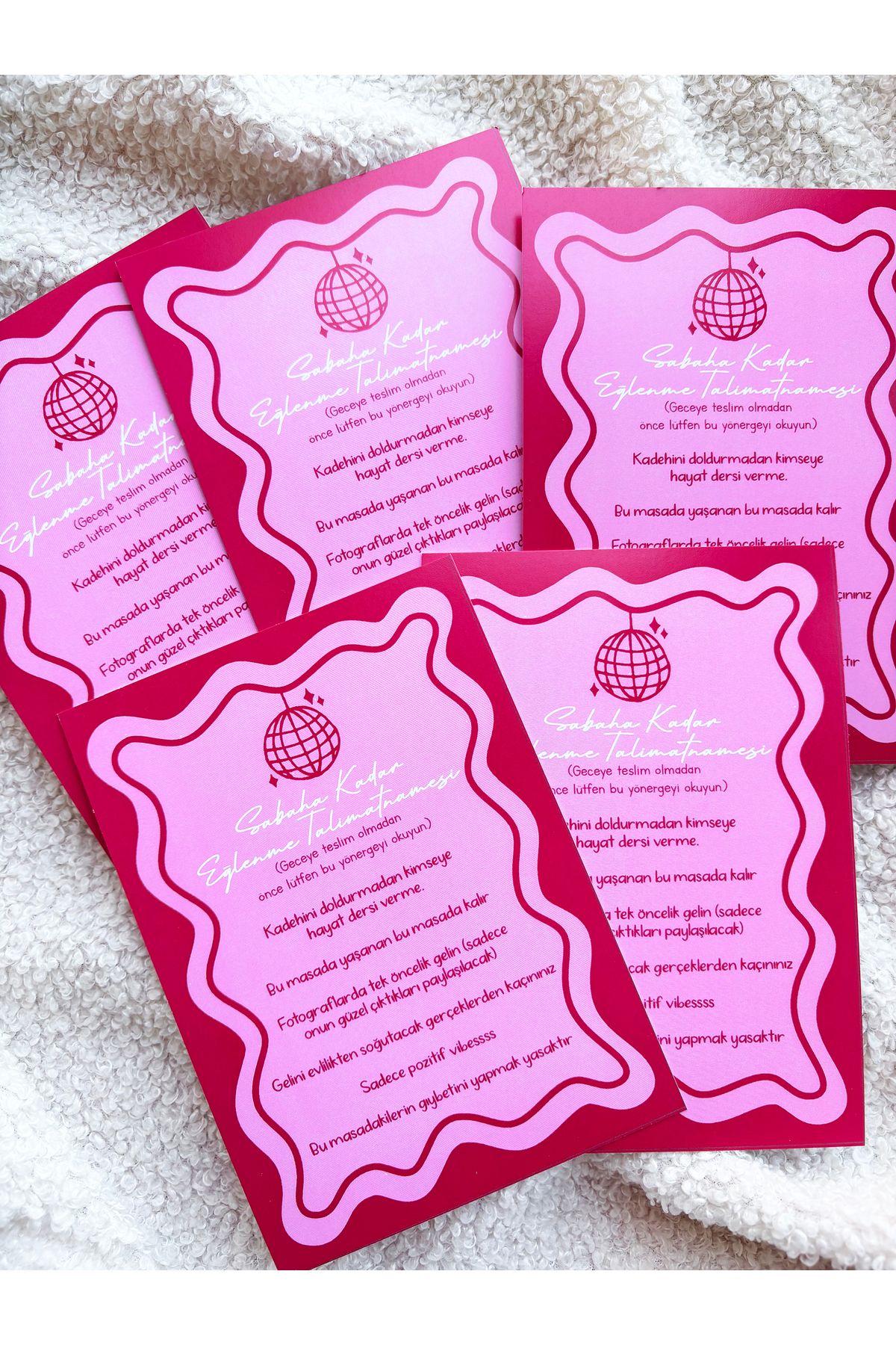 Pankart Evi Bekarlığa Veda Partisi Eğlenceli Gelin Kartı 9 Adet - Bride To Be