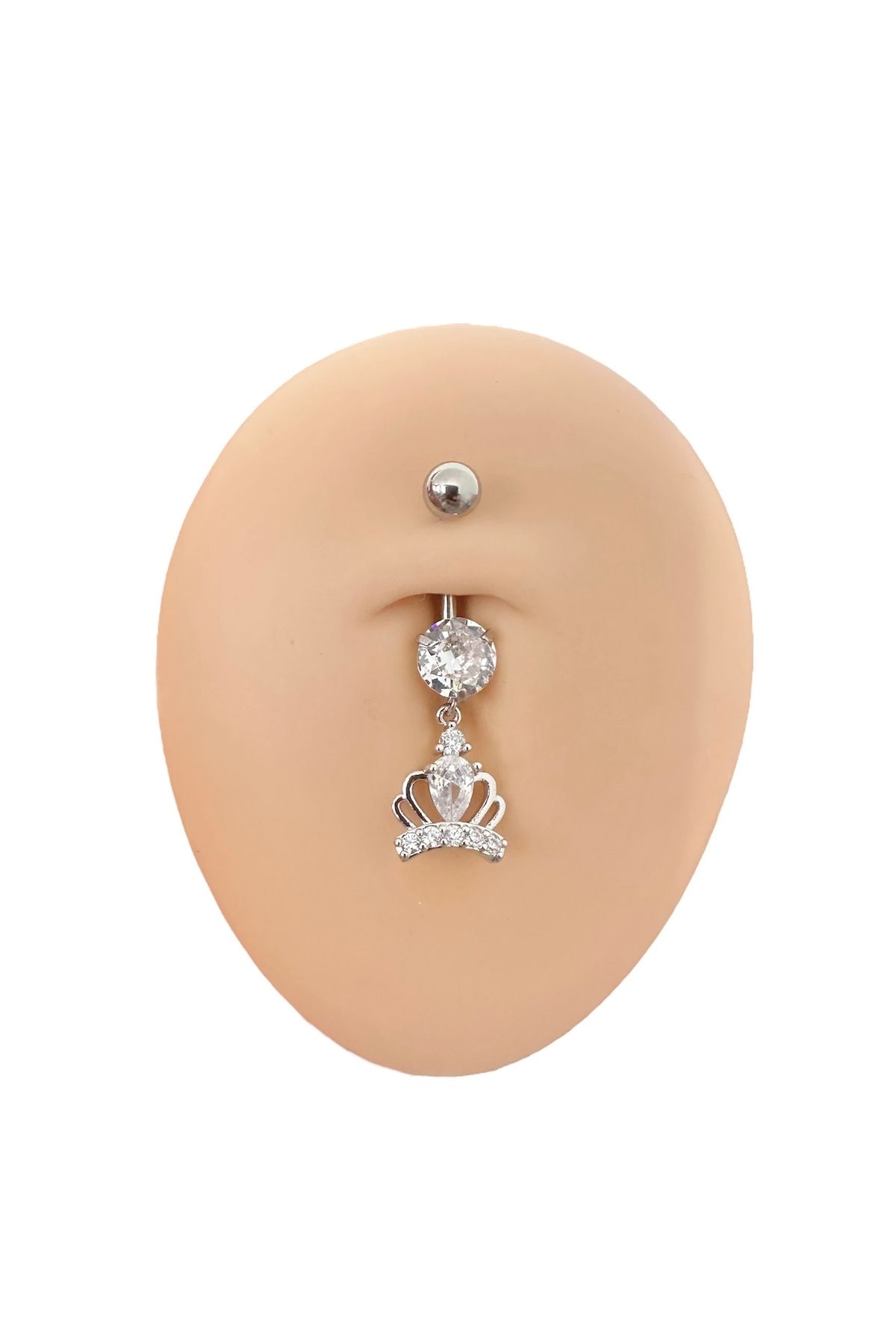 My Bellas Jewels Cerrahi Çelik Taç Göbek Piercingi