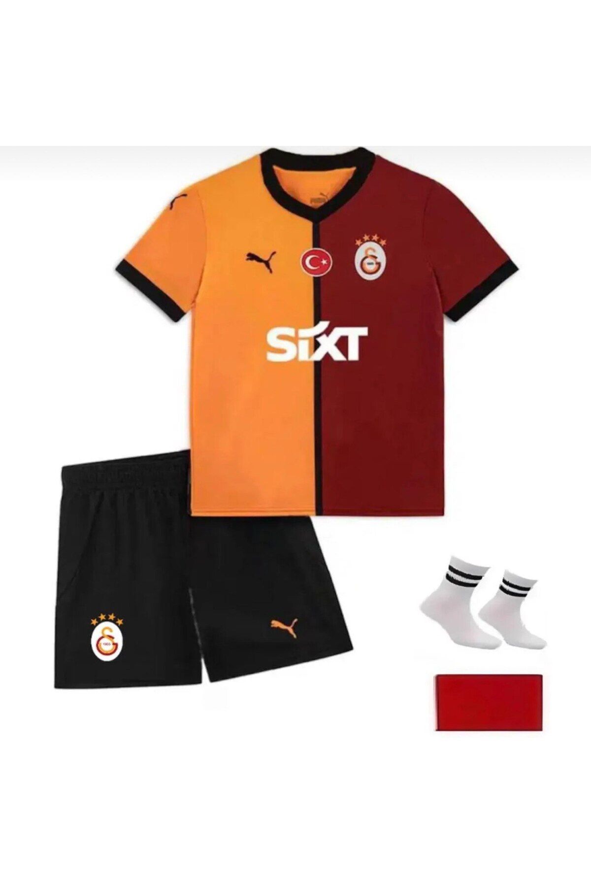 Alaturka Mix Galatâsarây./İsimsiz ./ 2025 İç Saha Yeni Sezon Çocuk Forması 4'lü Set