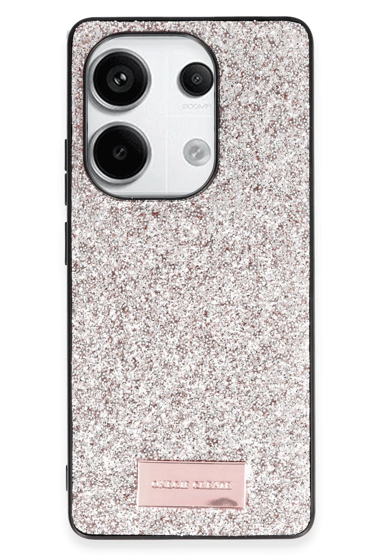 ONEGIF Xiaomi Redmi Note 13 Pro 4G Bright Simli Kapak - Gold FERRG