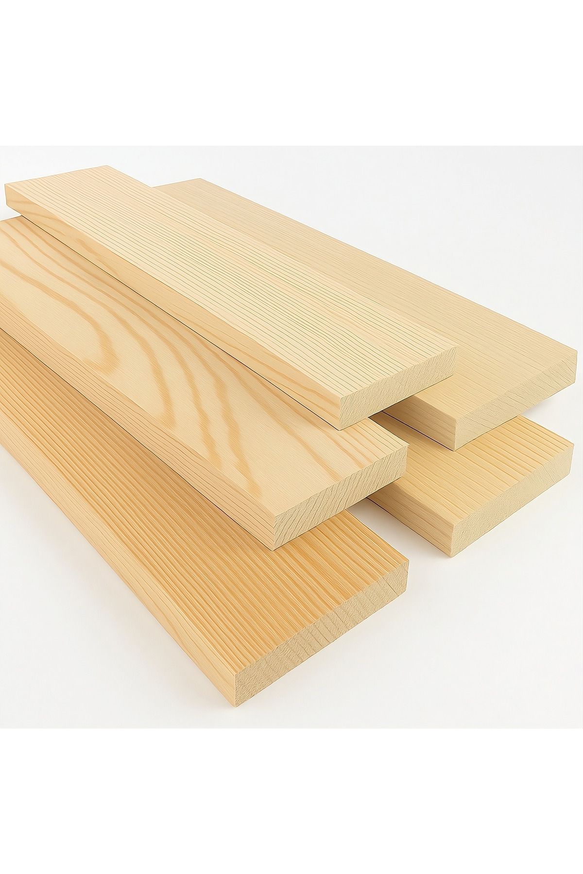 The N Wood 2x7x100 Cm Silinmiş Tahta 10 Adet
