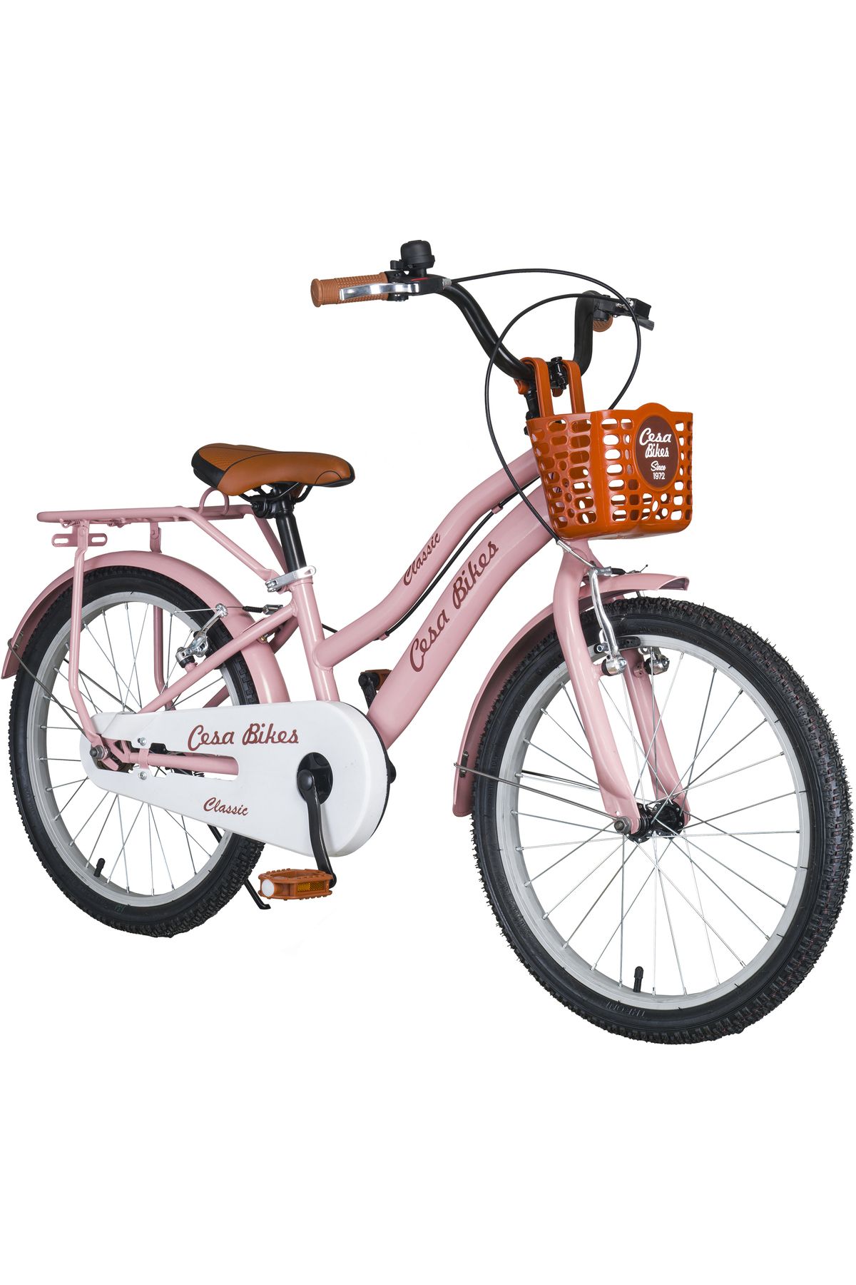 Cesa Bisiklet Cesa Bikes Bagajlı Demir Çamurluk 20 jant 7-10 Yaş Pastel Pembe Çocuk Bisikleti