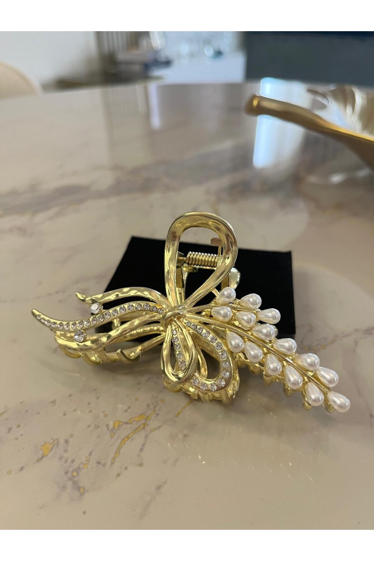 Miu Jewelry Metal Tırmık Toka