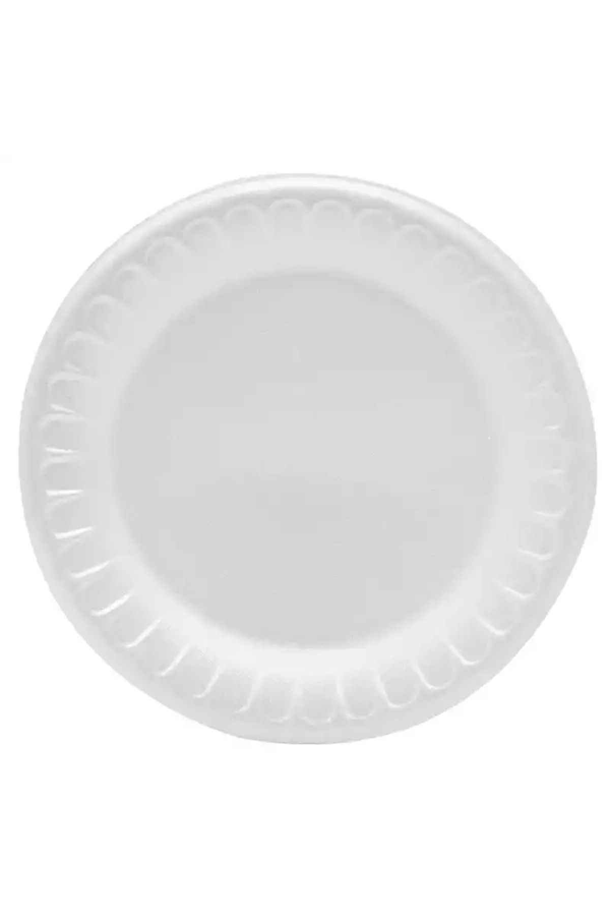 PRATİK SHOP Anı 20 cm Orta Boy Yuvarlak Köpük Tabak (33/b) / 100 Adet