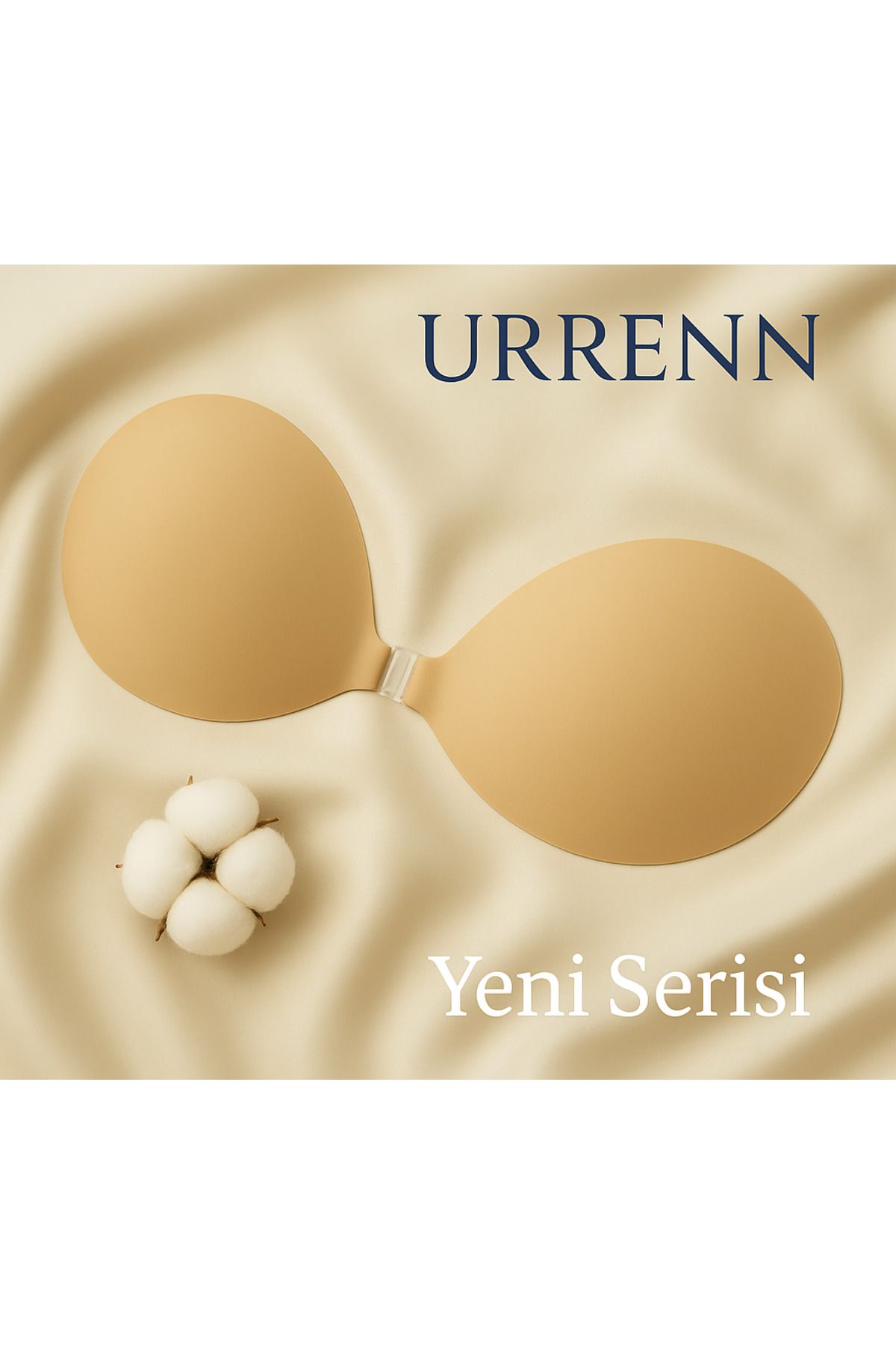 Urrenn Yapışkanlı Straplez Sütyen | Push-Up, Toparlayıcı, Çok Kullanımlı, Önden Kopçalı Dekolte Sütyeni