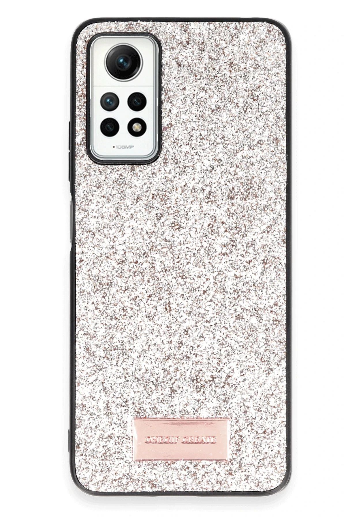 ONEGIF Xiaomi Redmi Note 12 Pro 4G Bright Simli Kapak - Gold FERRG