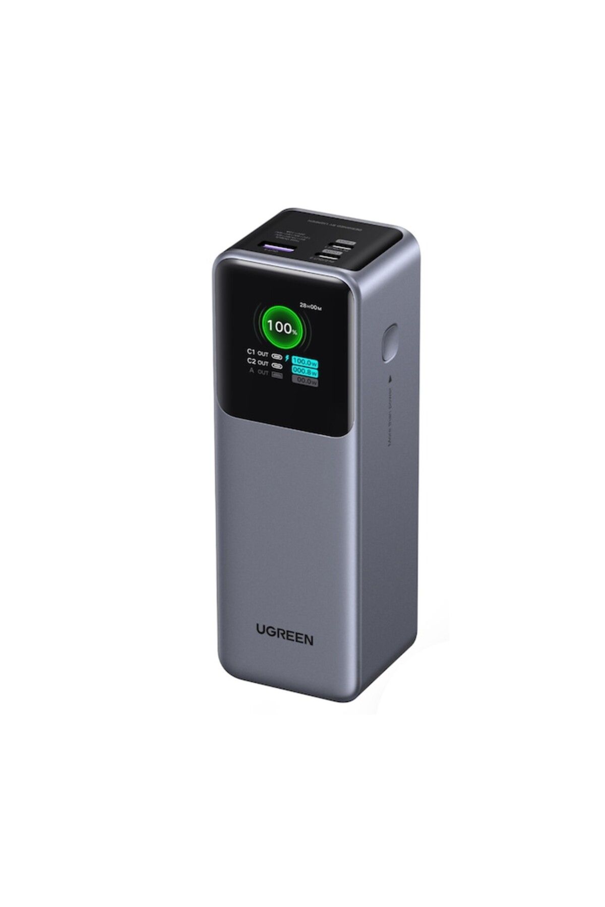 Ugreen-PB722 External Battery 25,000 mAh 200W Digital Display Grey 2