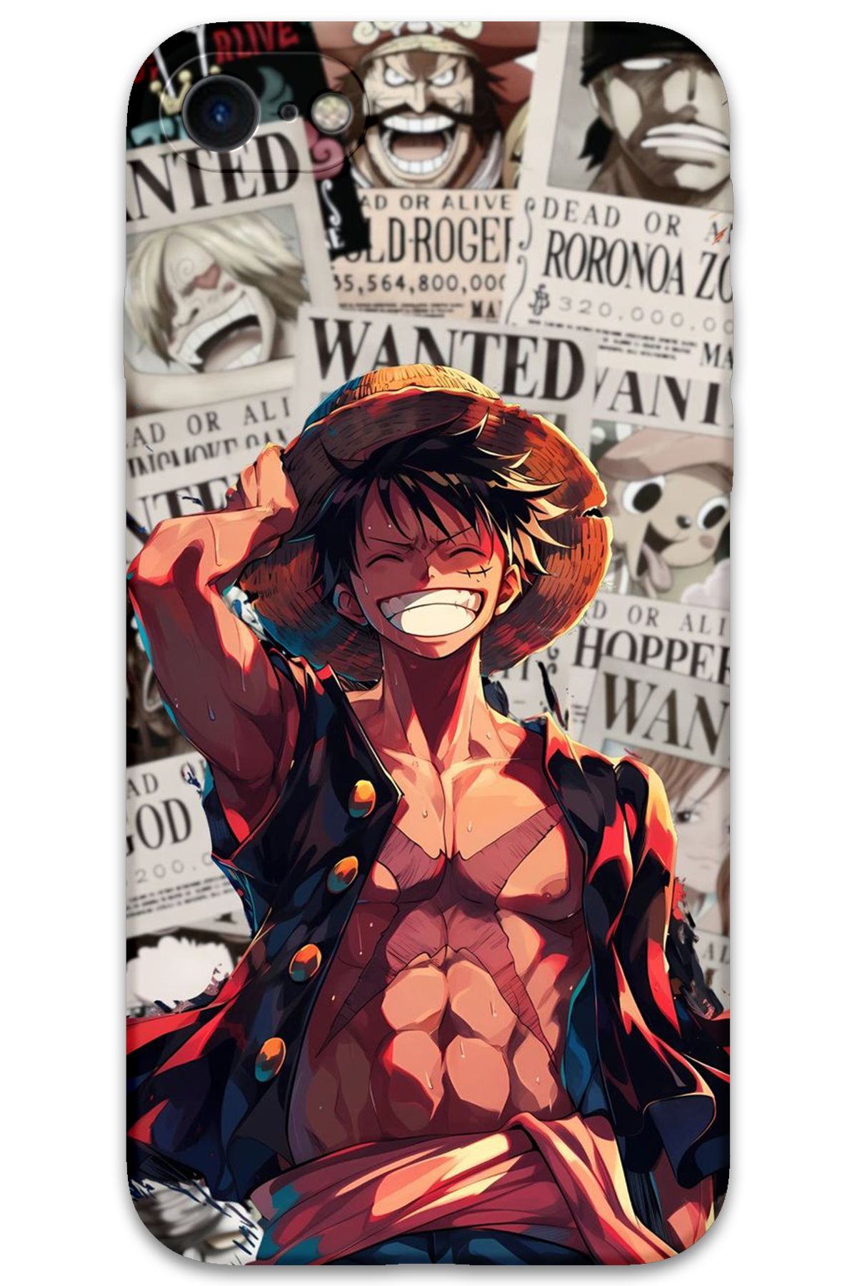 Gramaphone iPhone SE 2020 Uyumlu Anime Desenli Telefon Kılıfı + Ekran Koruyucu - 5754