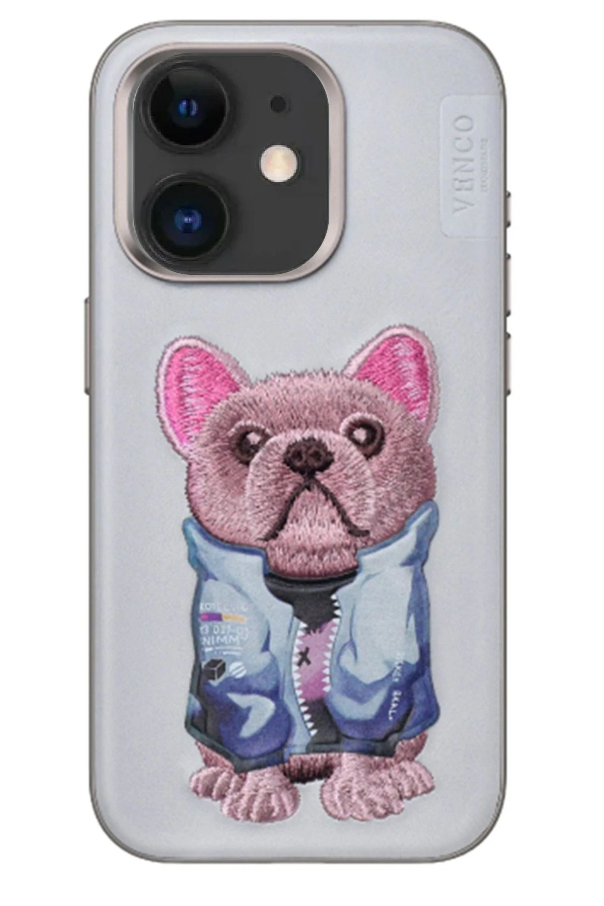 venco iPhone 11 Cute Desenli Kapak - Kahverengi FLKRY