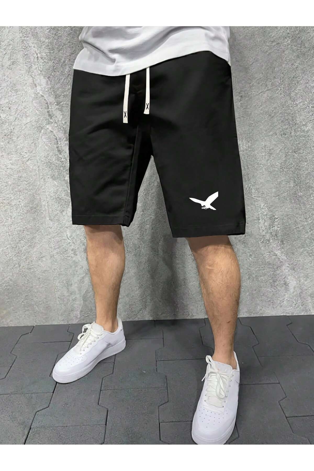 PENTHİLUS Erkek Regular Fit Küş Baskılı Cep Şort