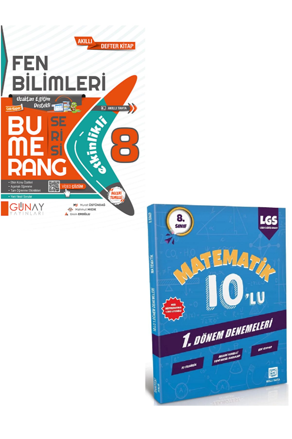 Efsane Yayınları 8.Sınıf Günay Etkinlikli Fen Bilimleri Bumerang Serisi + 10'Lu Matematik Deneme HEDİYE - 2 KİTAP