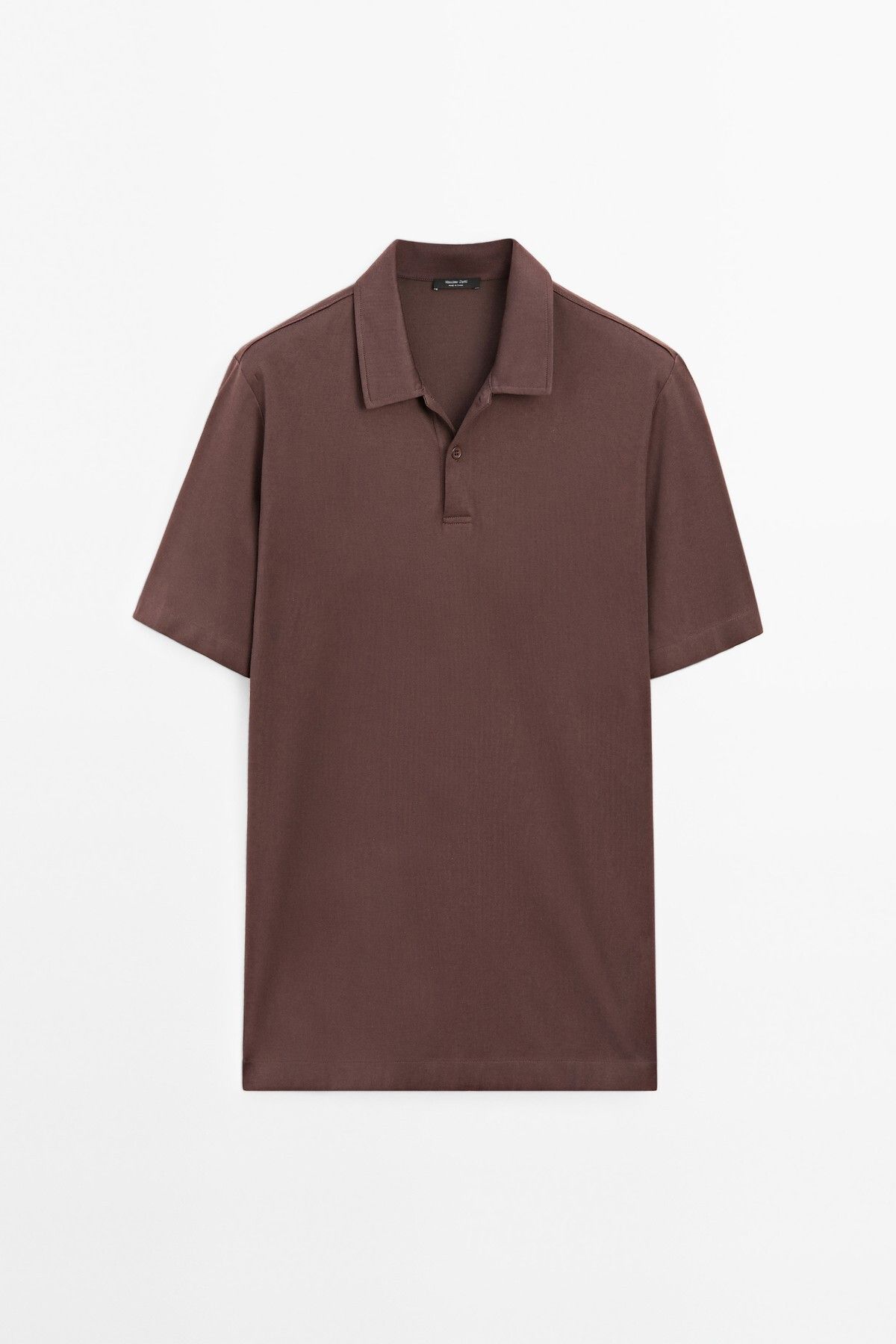 Massimo Dutti Slim fit pamuklu polo yaka t-shirt