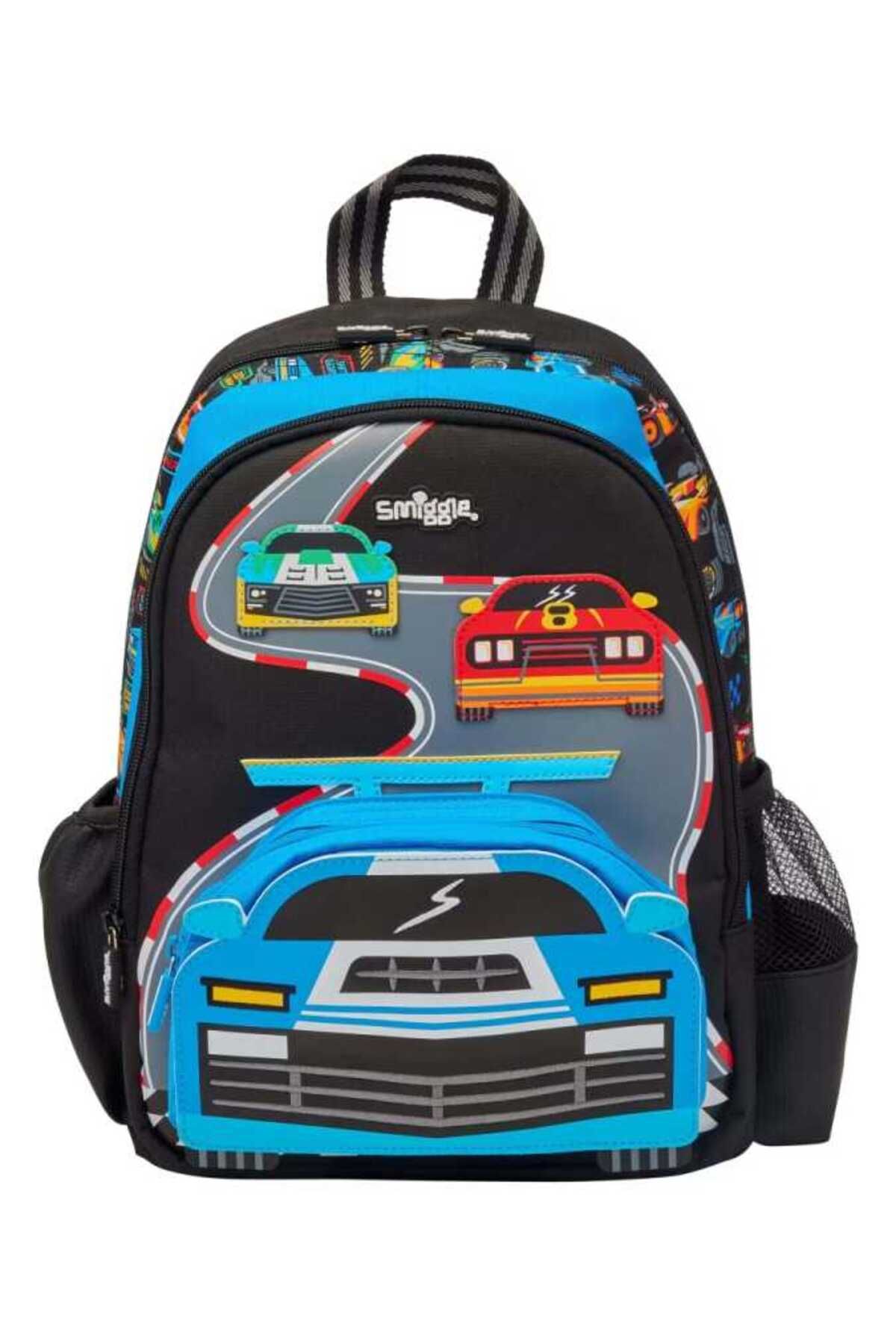 SMIGGLE Curious Junior Character Backpack Black 456717
