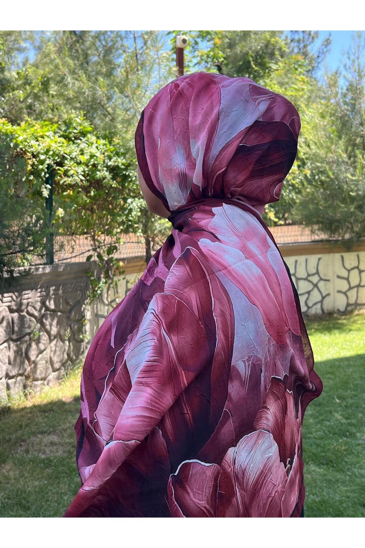 Organic Scarfs camelllia Bambu Kraş Şal