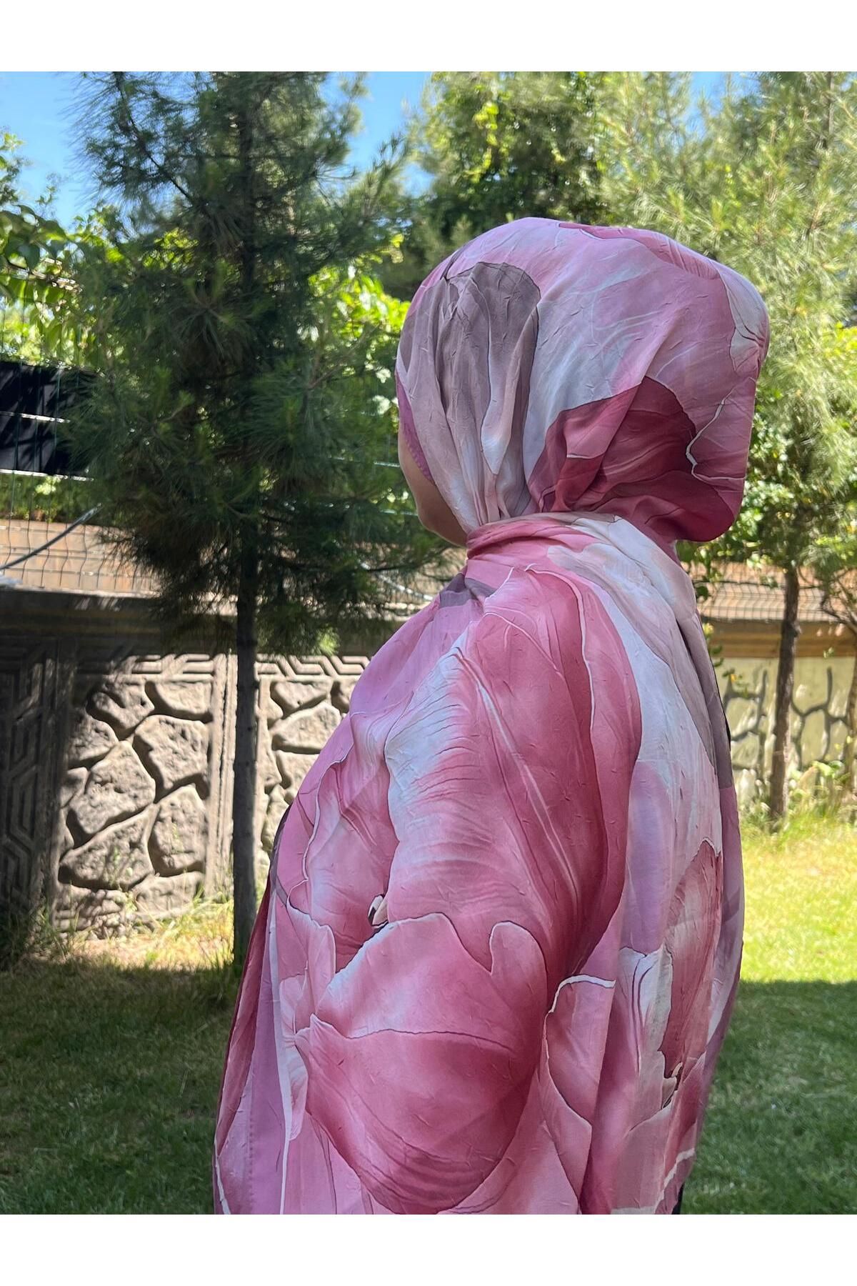 Organic Scarfs camelllia Bambu Kraş Şal