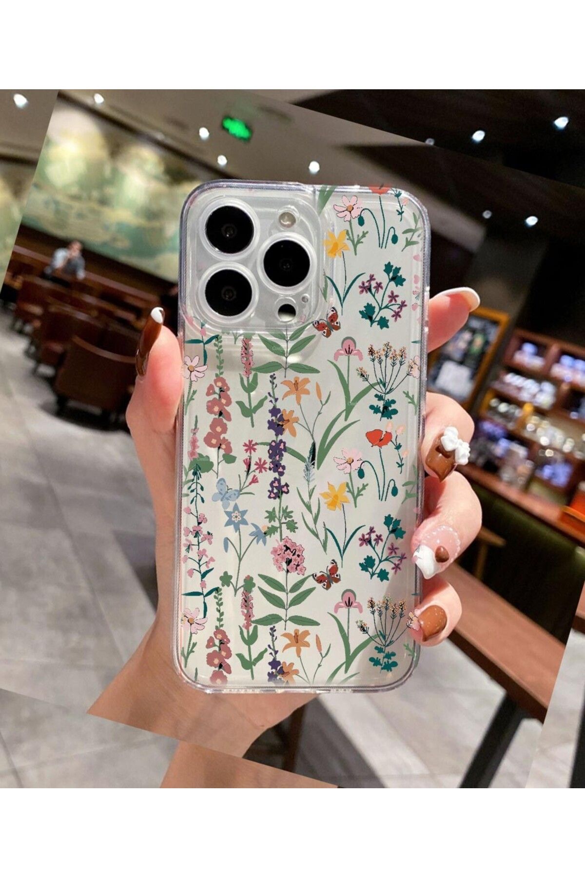 enfein Balporsuku IPhone 12 Pro Max İle Uyumlu Desenli Şeffaf Kılıfı PRO01 Kapak Gardream