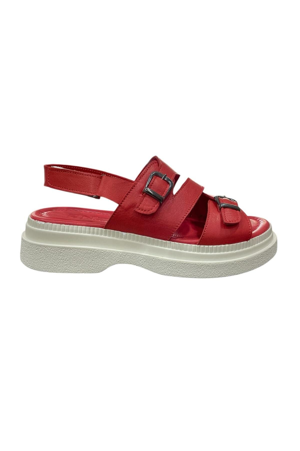 ENZO EXCLUSİVE Doğa Shoes Hakiki Deri Sandalet