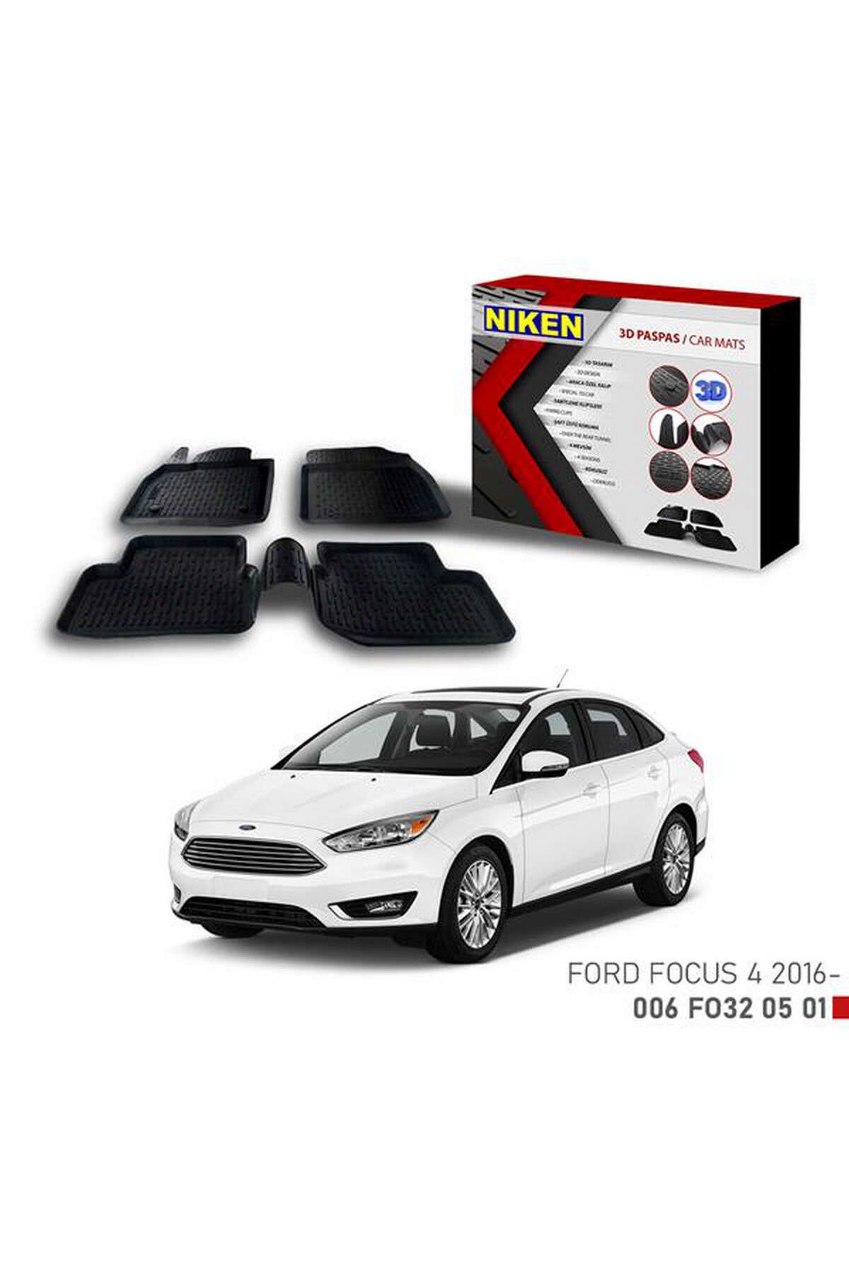 Universsal 3D PASPAS FORD FOCUS 4 2016- DRSTR