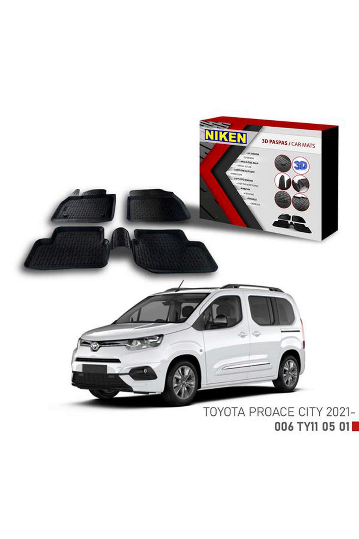 Universsal 3D PASPAS TOYOTA PROACE CITY 2021- DRSTR