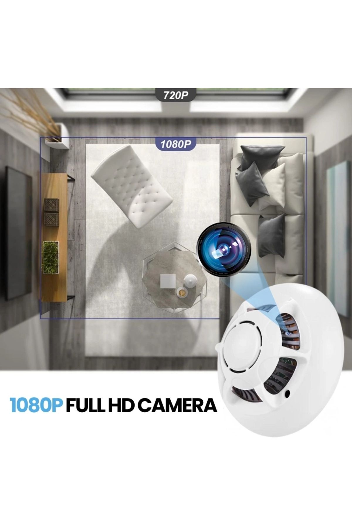 iUni-Mini cameră D103, Wi-Fi, Full HD, suport pentru card MicroSD, vizualizare live pe telefon 3