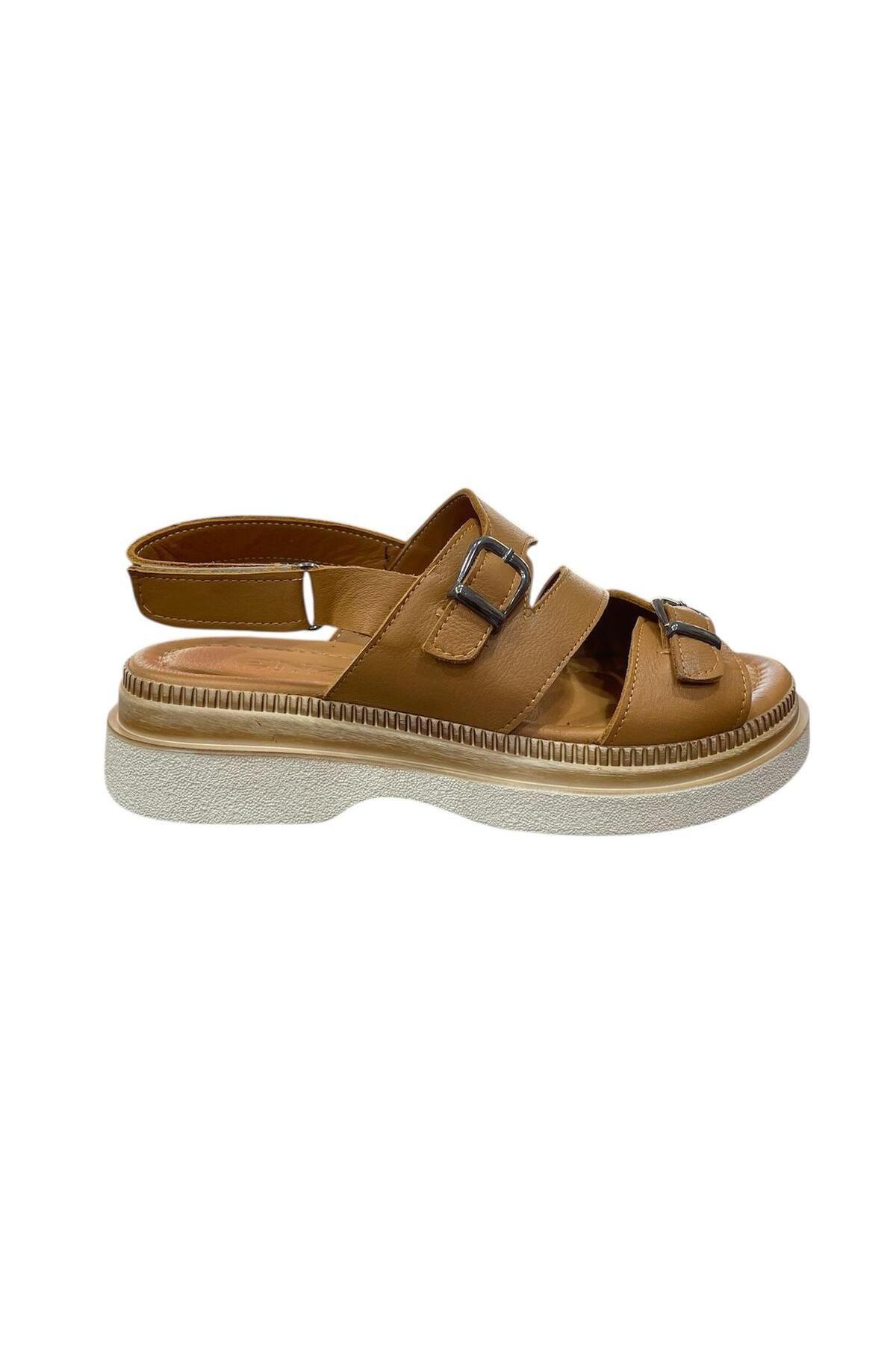 ENZO EXCLUSİVE Doğa Shoes Hakiki Deri Sandalet