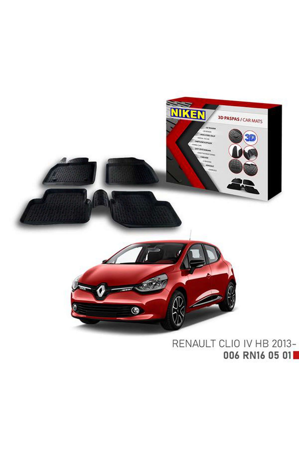 Universsal 3D PASPAS RENAULT CLIO 4 HB 2013- DRSTR