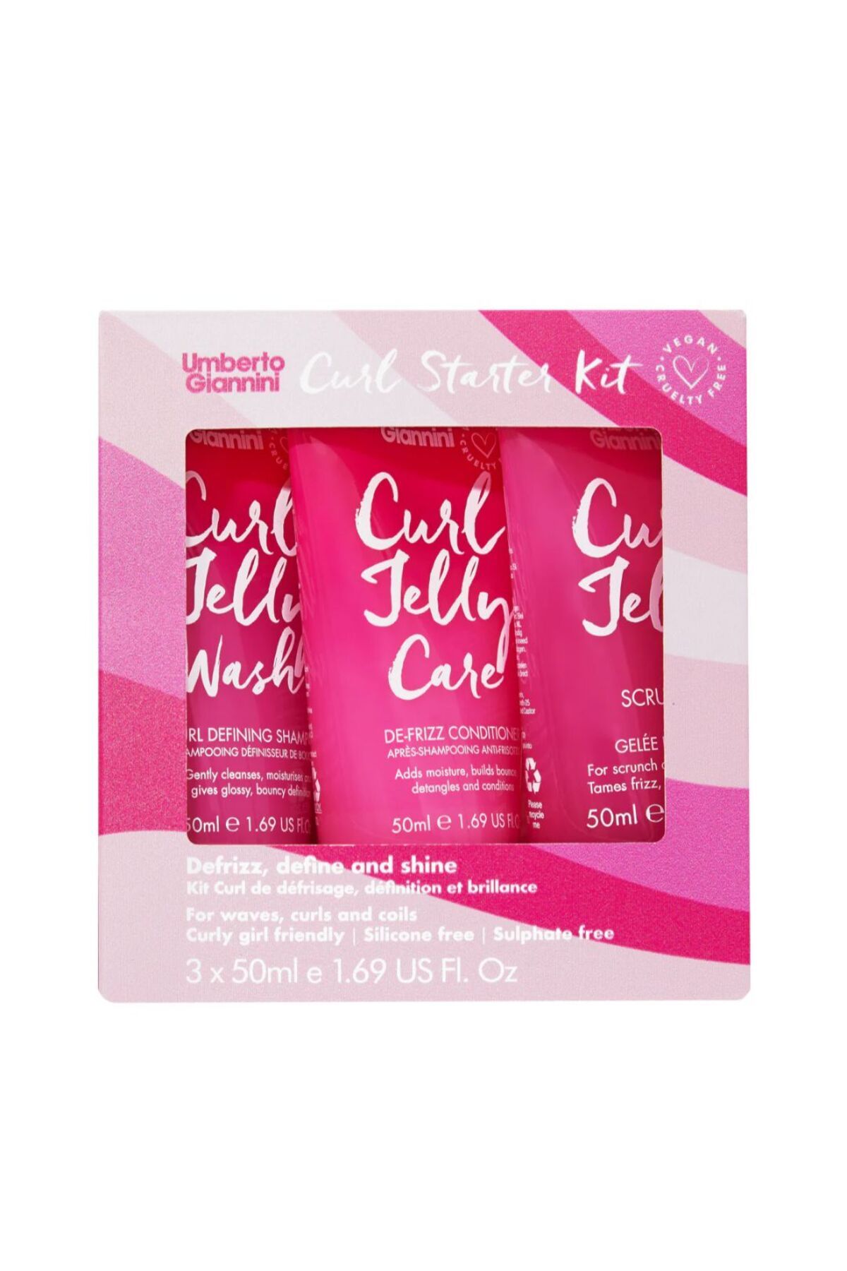 Umberto Giannini-Curls Starter Kit, travel size, Umberto Giannini, 3 x 50 ml 1