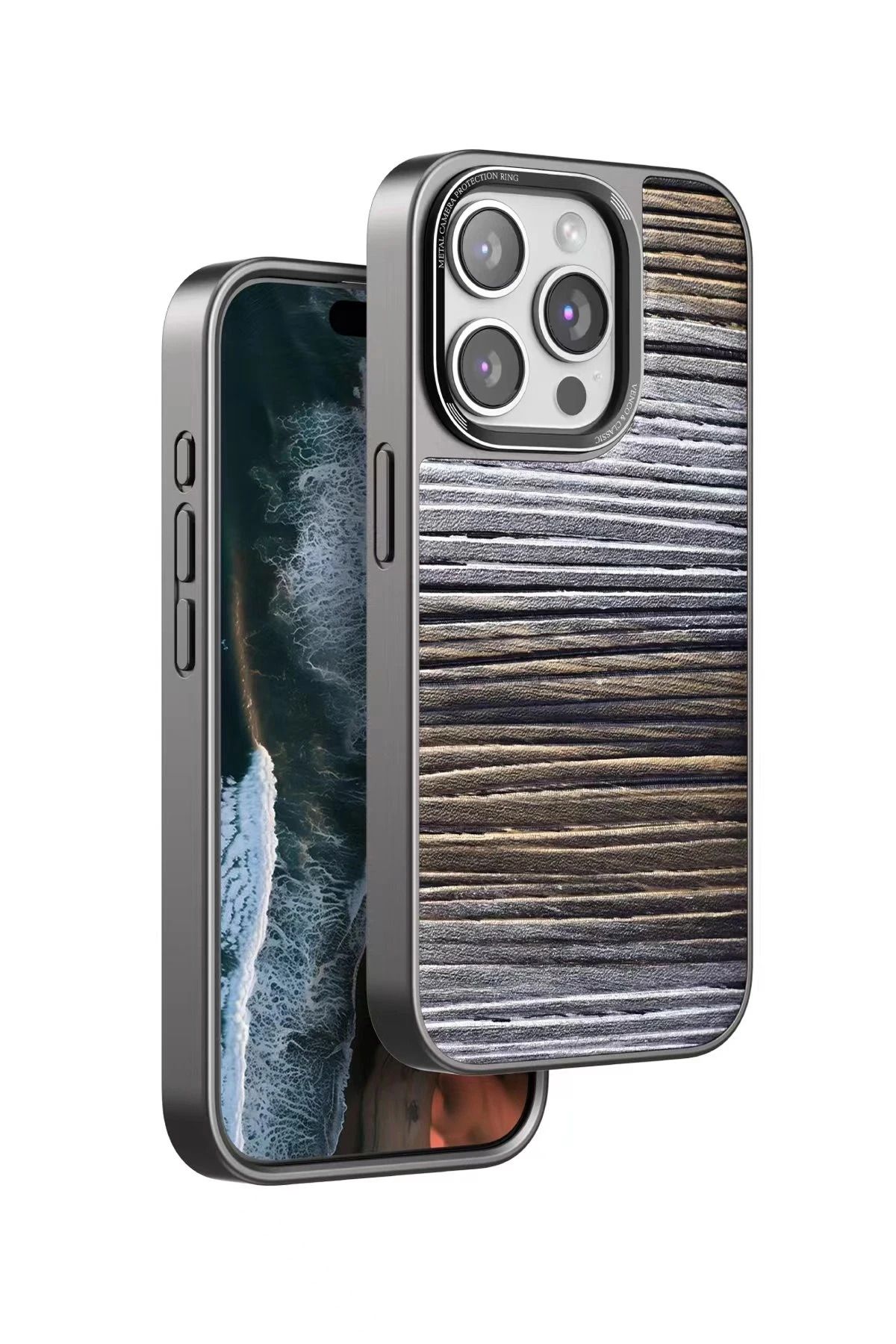 venco iPhone 14 Pro Max Wave Kapak - Sarı FERRG