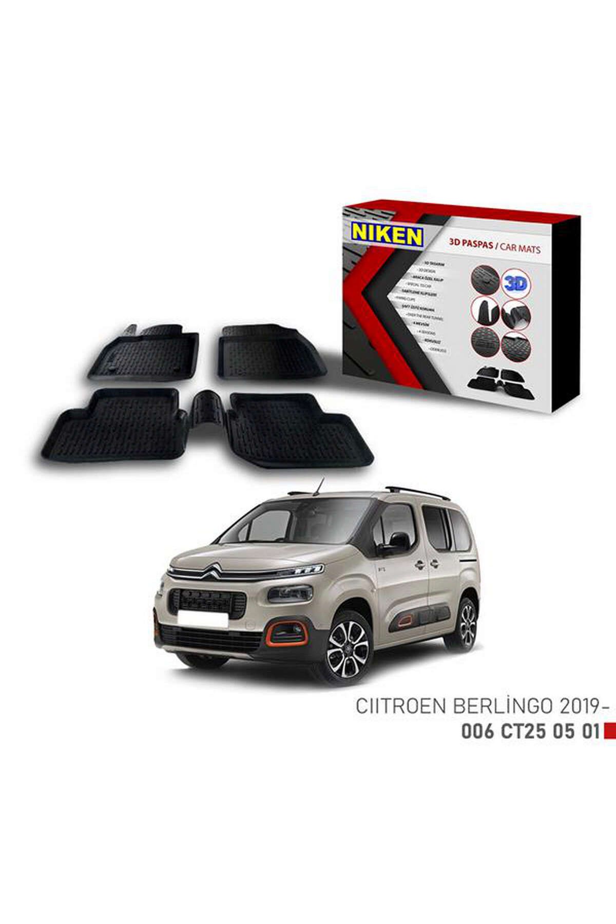 Universsal 3D PASPAS CITROEN BERLİNGO 2019- DRSTR