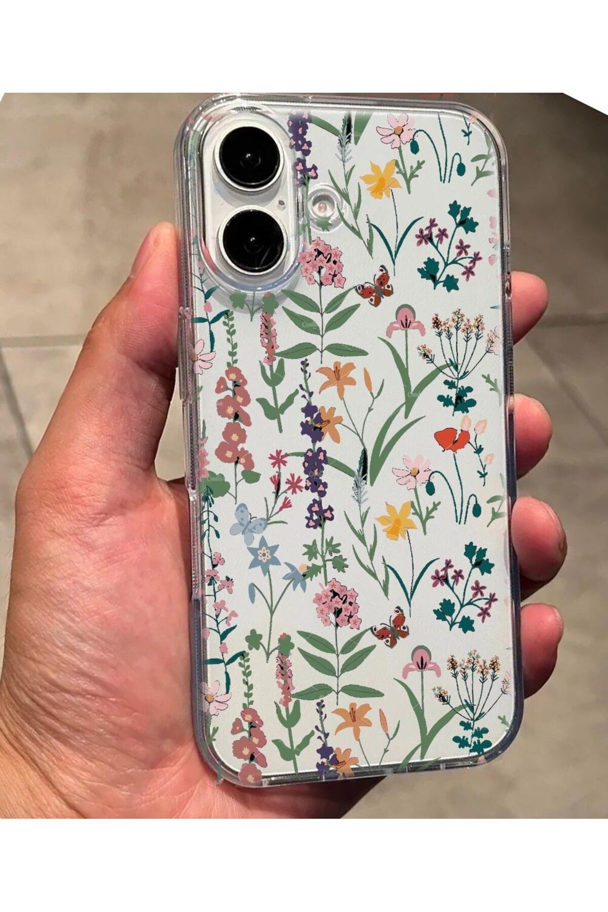 enfein Balporsuku IPhone 16 İle Uyumlu Desenli Şeffaf Kılıfı PRO01 Kapak Gardream