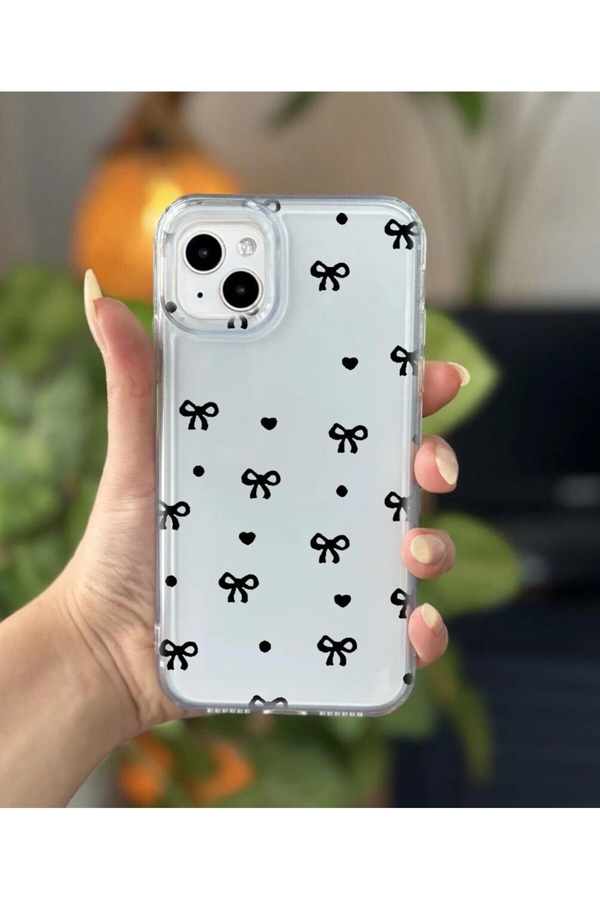 enfein Balporsuku IPhone 14 Plus İle Uyumlu Desenli Şeffaf Kılıfı PRO01 Kapak Kibarcık
