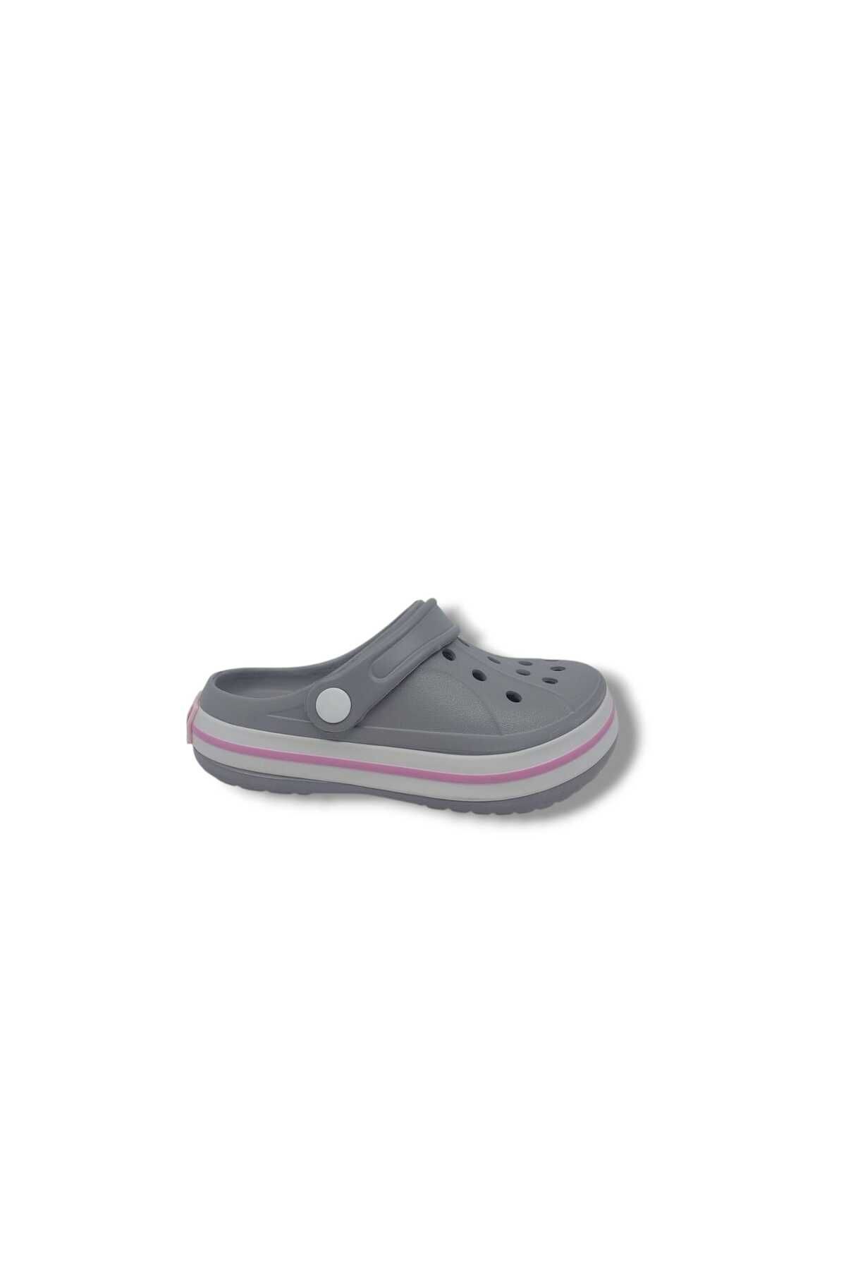 Zerhan Cflex 22233 Kadın Gri Beyaz Pembe Sabo Terlik Sandalet