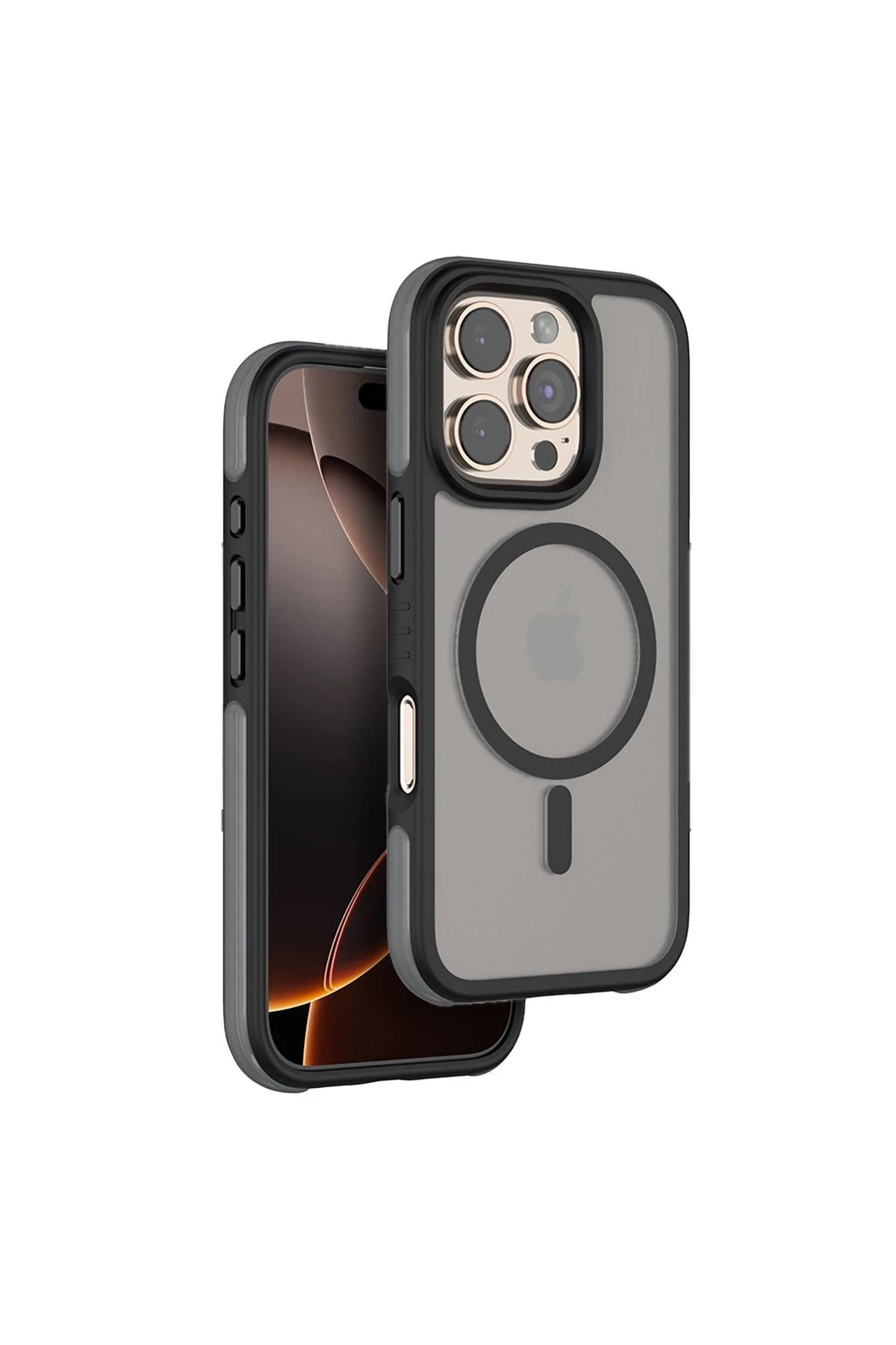 venco iPhone 16 Pro Orbit Magsafe Kapak - Siyah FLKRY