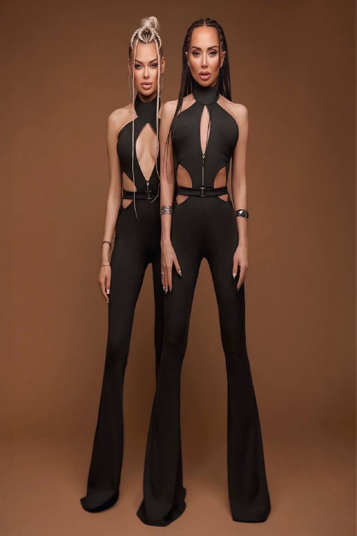Fashiontayt BOYUNDAN BAĞLAMALI SIRT DEKOLTELİ TULUM