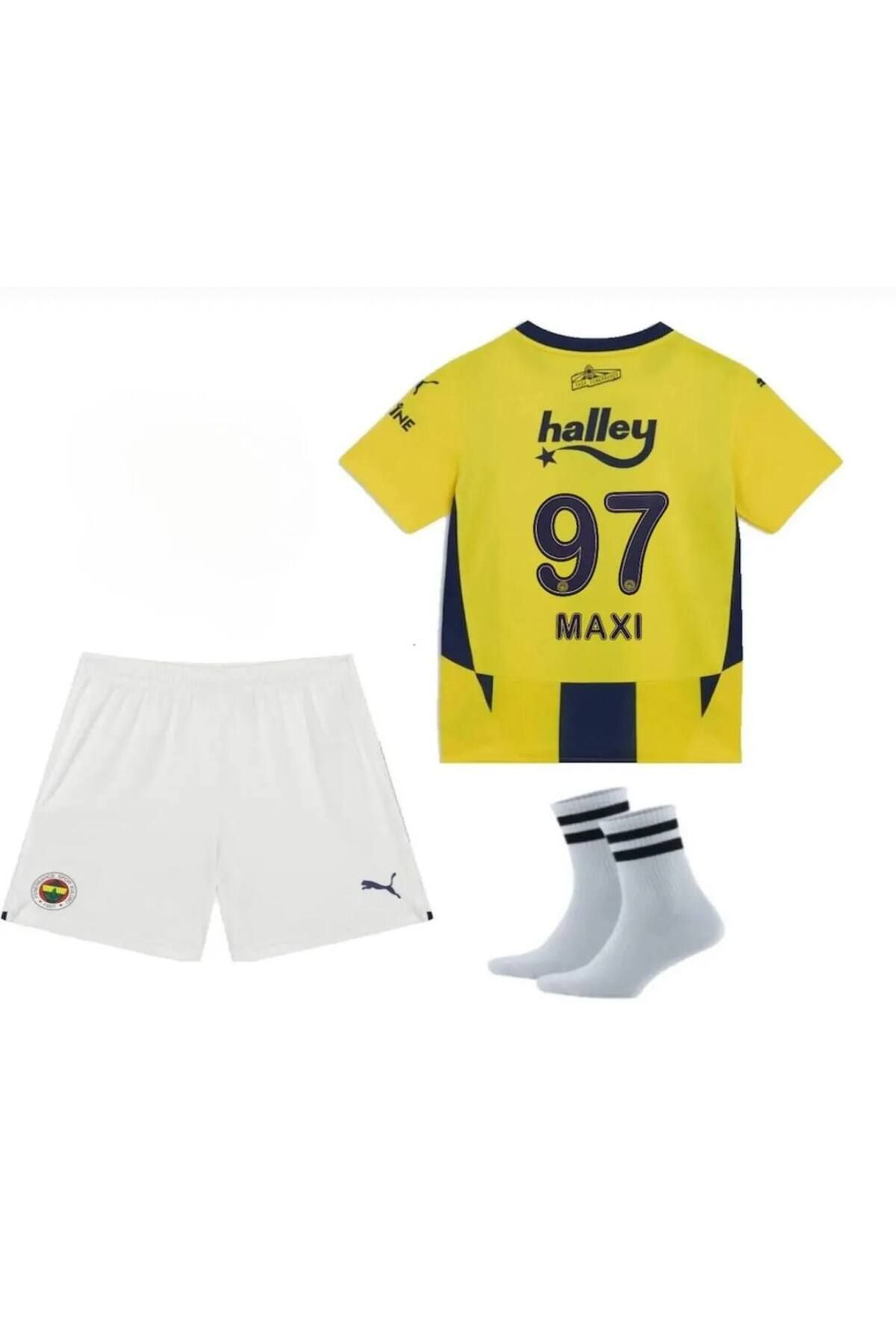 Alaturka Mix Fenérbãhçe//MAXİ Sarı/lacivert 24/25 Yeni Sezon Çocuk Forması 4'lü Seti
