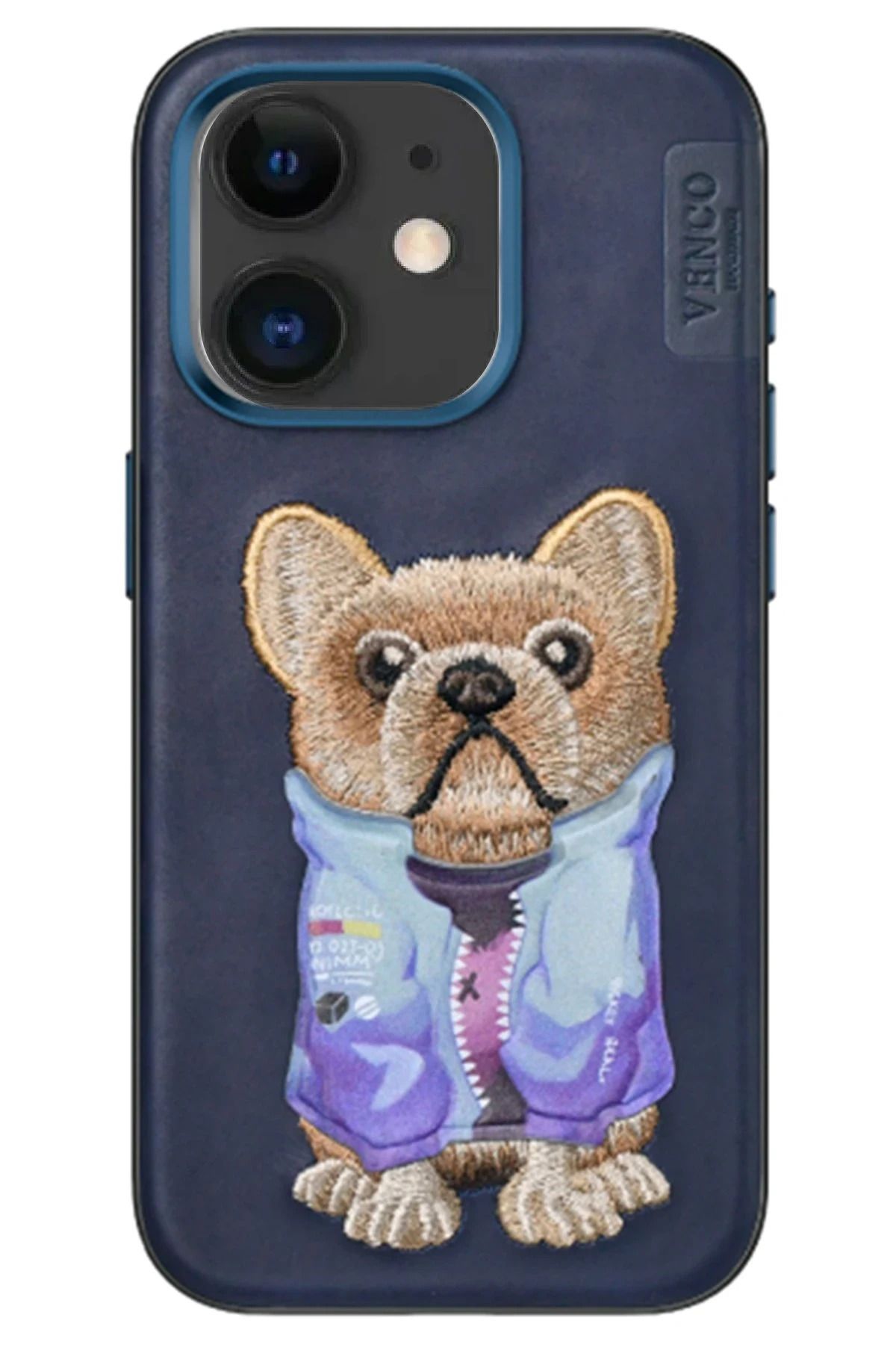 venco iPhone 11 Cute Desenli Kapak - Lacivert FLKRY