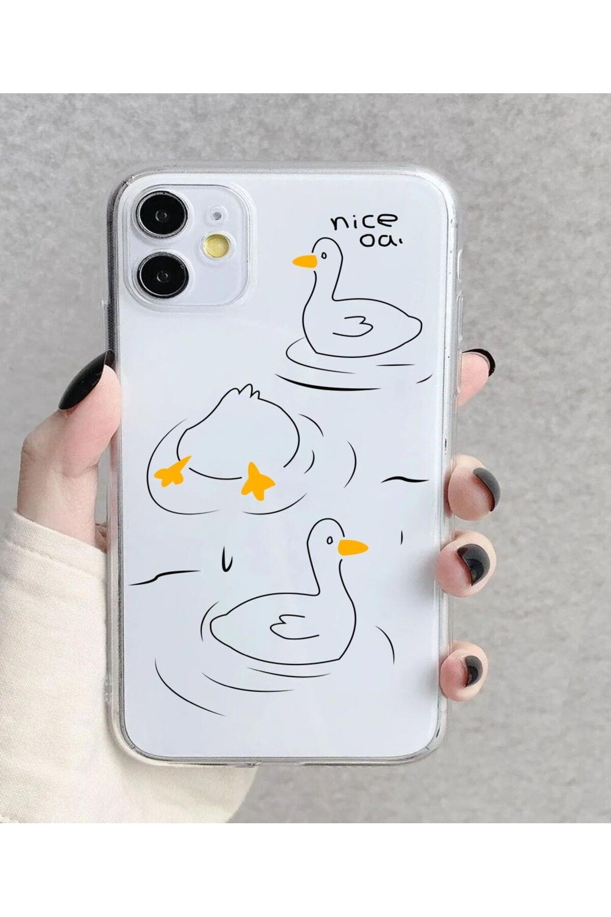 enfein Balporsuku IPhone 11 İle Uyumlu Desenli Şeffaf Kılıfı PRO01 Kapak Vackvack