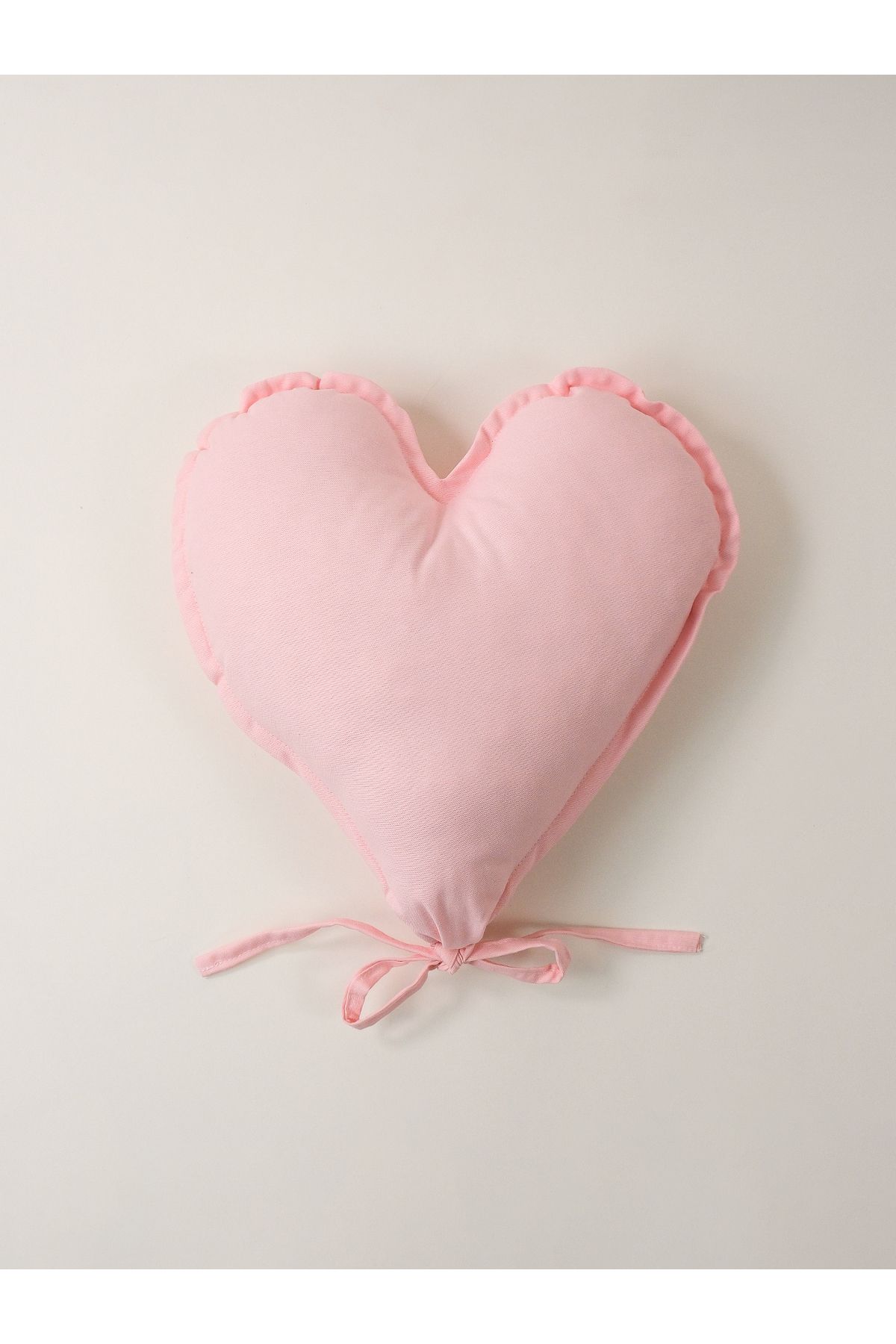 Galia Tasarım Kalpli Balon Yastık Pudra Pembe 43x45 Cm