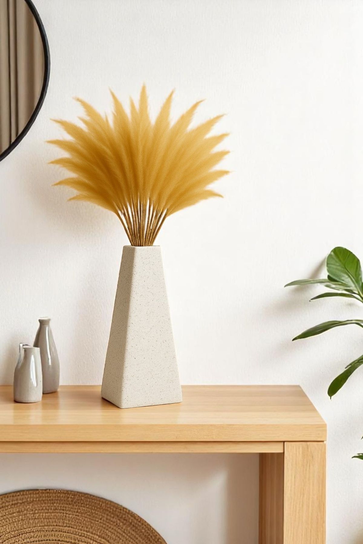 LUNAVA Nova Vazo Dekoratif - Bohem & İskandinav Tarz, Modern Minimalist Obje | 15cm
