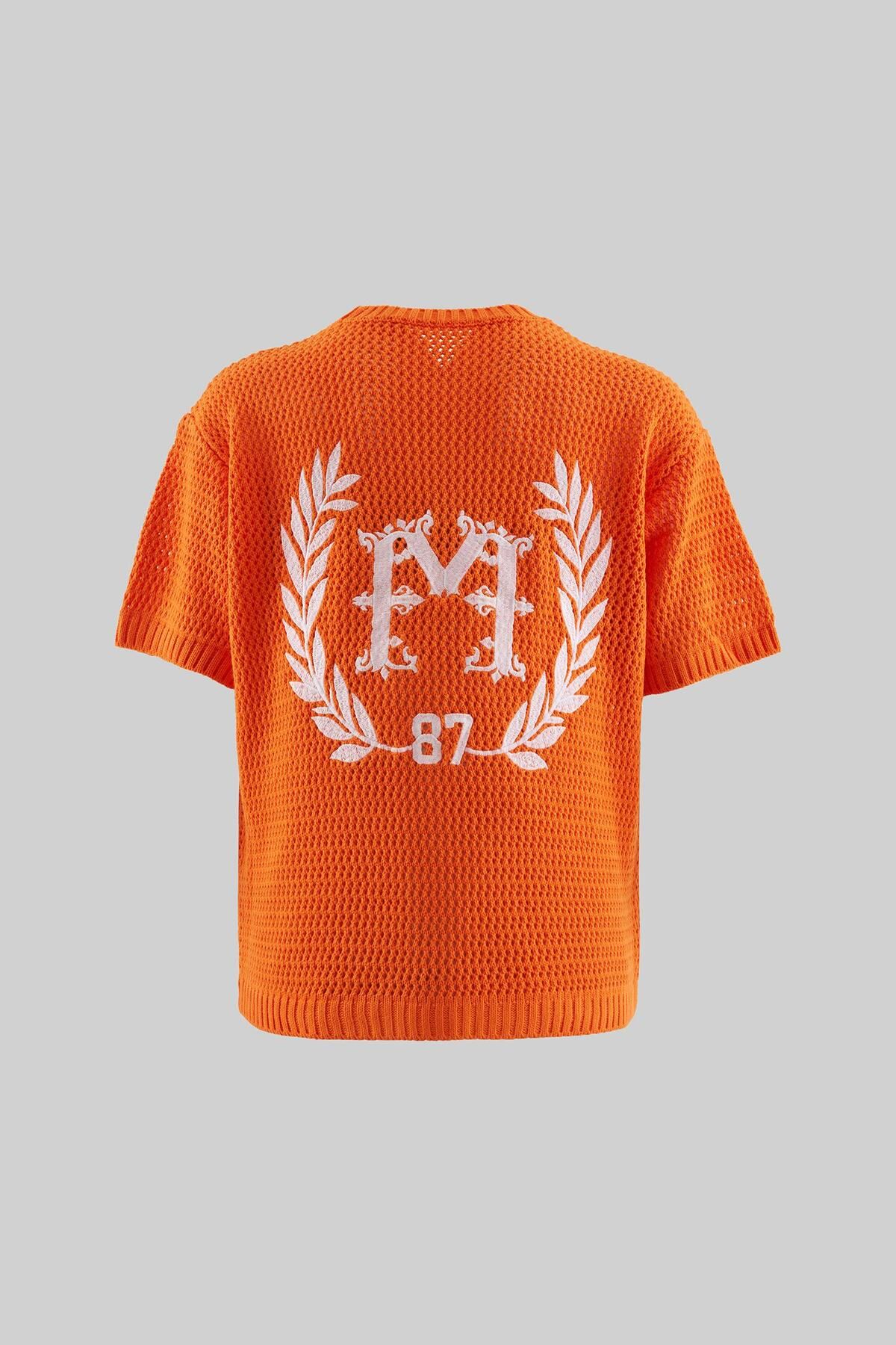 Machinist Mchnst Knıt College Style Tee Orange