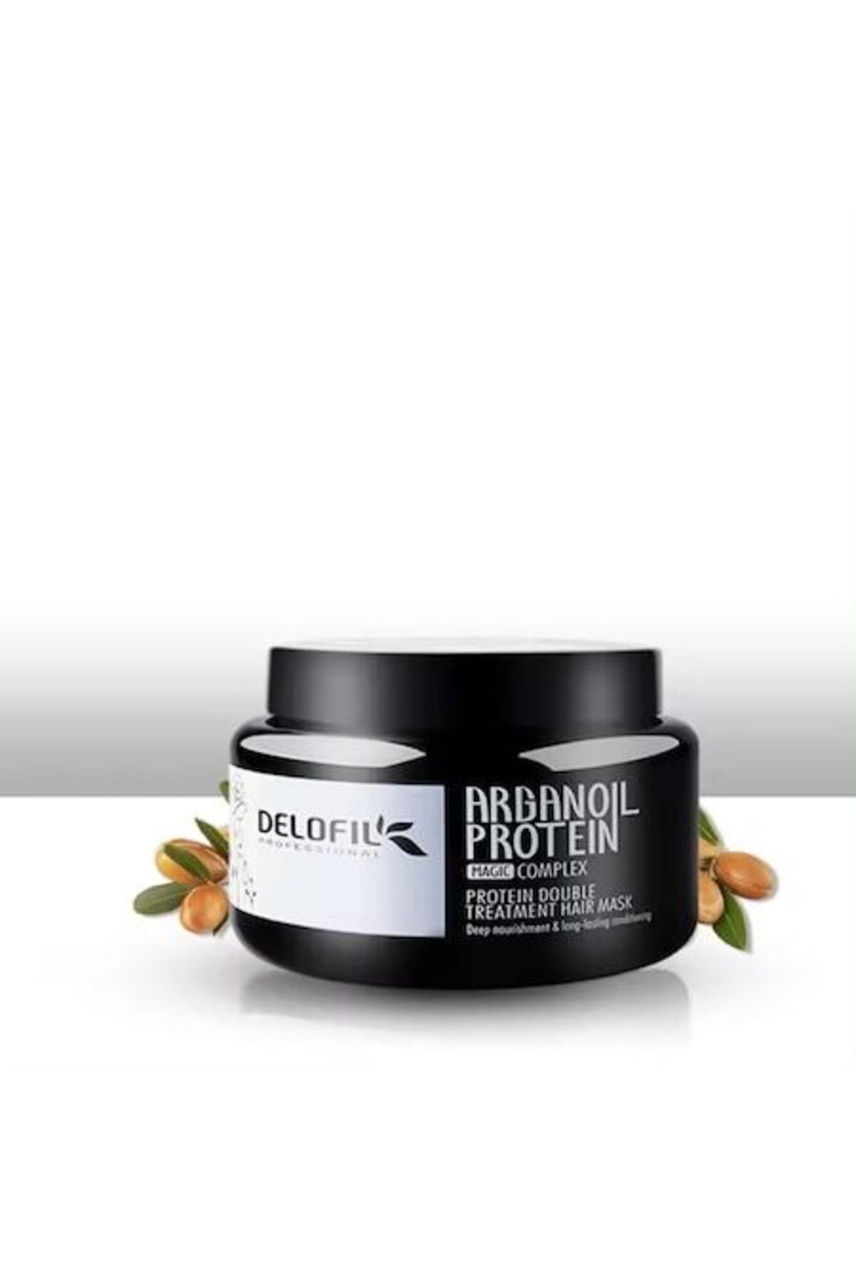 DELOFIL Mască De Păr Cu Colagen Și Ulei De Argan Delofil, Proteine ​​duble, Tratament Profund Pentru Păr Uscat Și Deteriorat Unisex - One Size