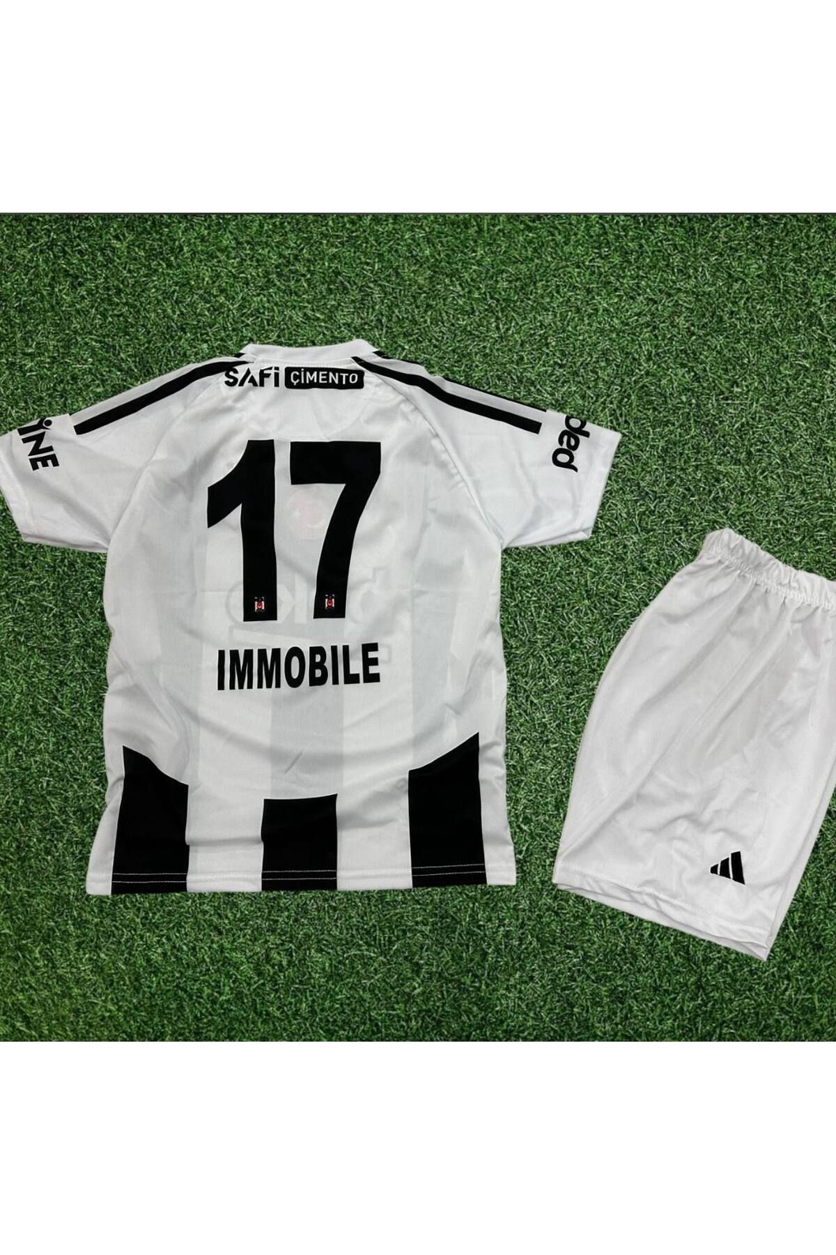 Alaturka Mix Beşiktaş./.2024/2025 Yeni Sezon İmmobile.\\İç Saha Çubuklu Kısa Kol Çocuk Forma