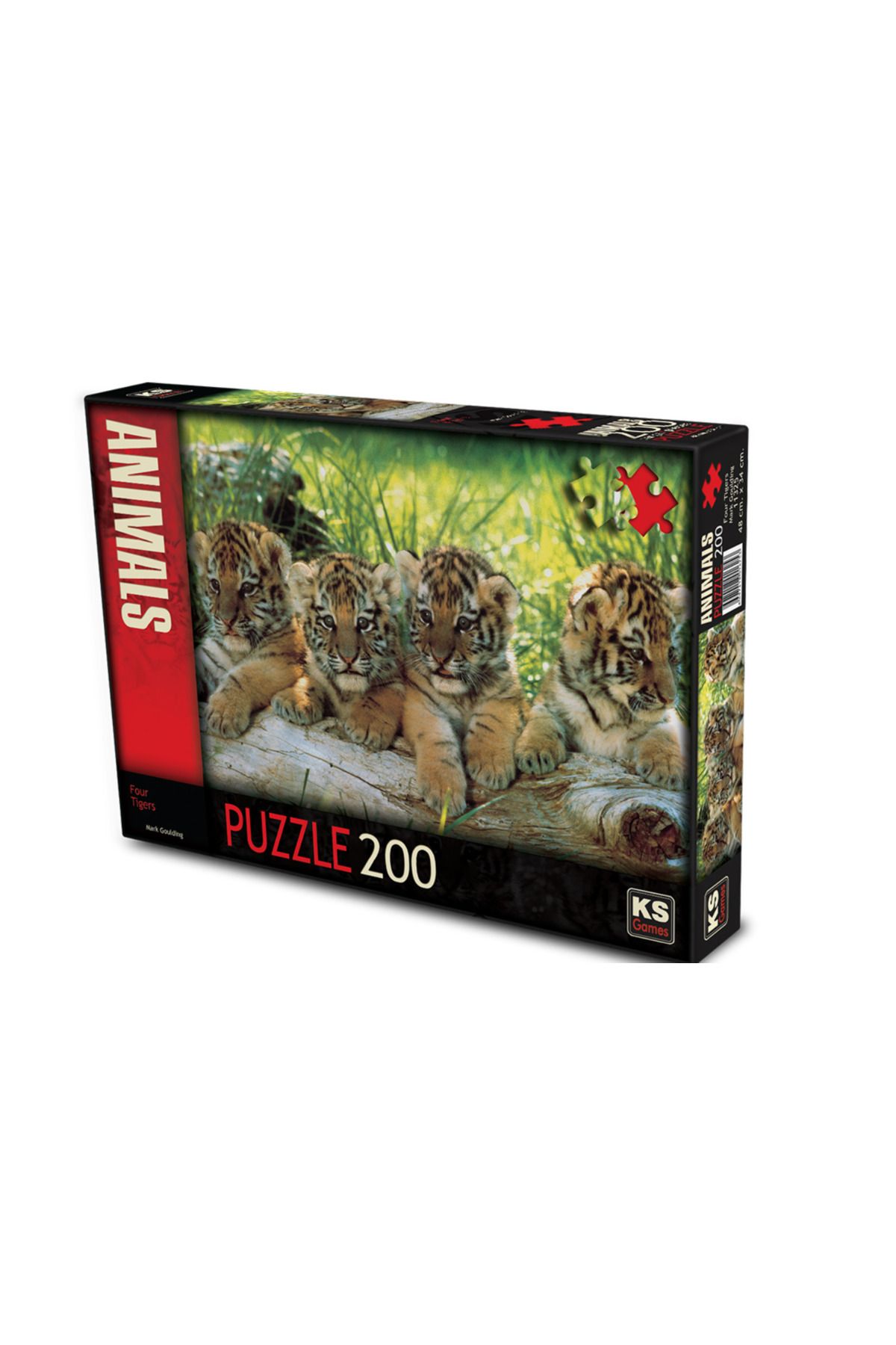 swilex Puzzle 200 Parça Four Tigers Yavru Kaplanlar