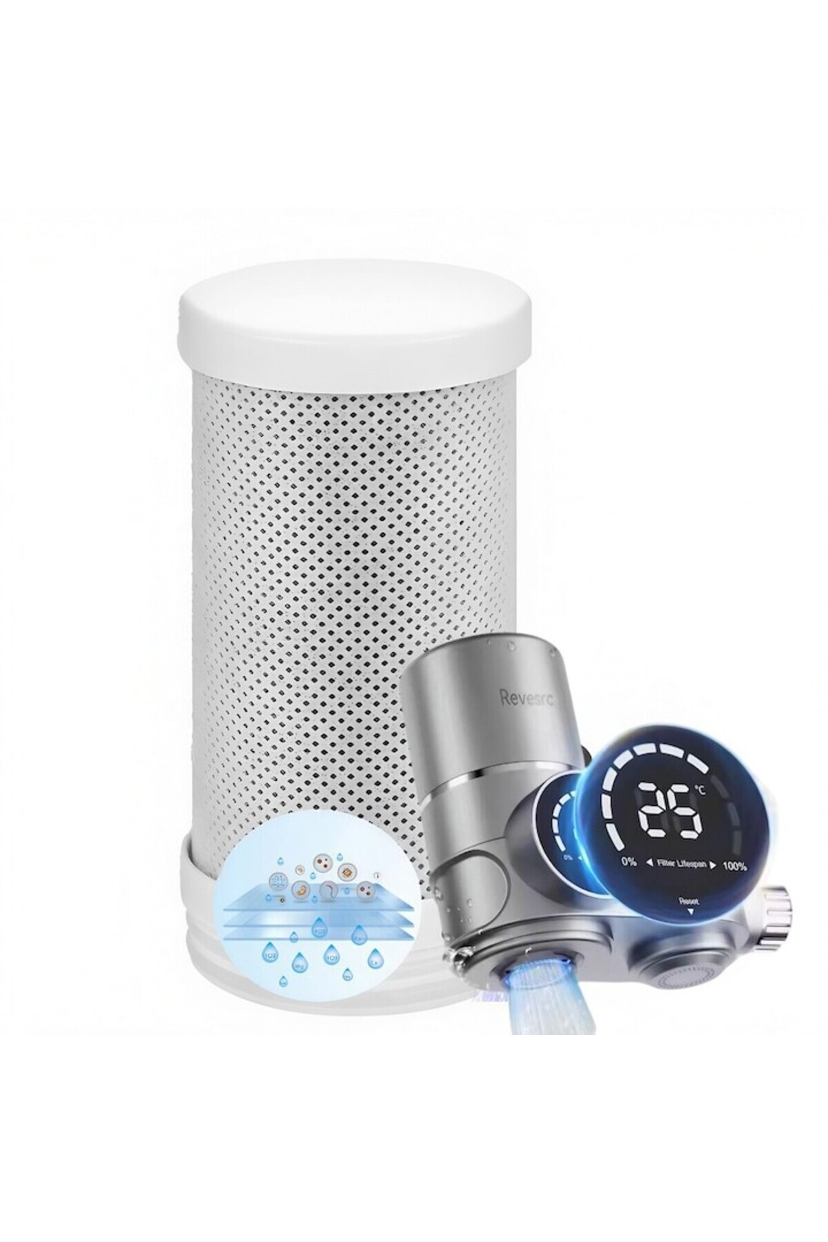 OEM-Replacement Filter Cartridge for Water Purifier Faucet with Digital Display 2