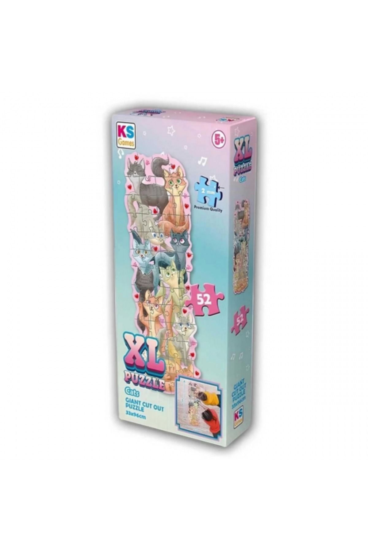 swilex Puzzle 52 Parça Kediler XL Çerçevesiz
