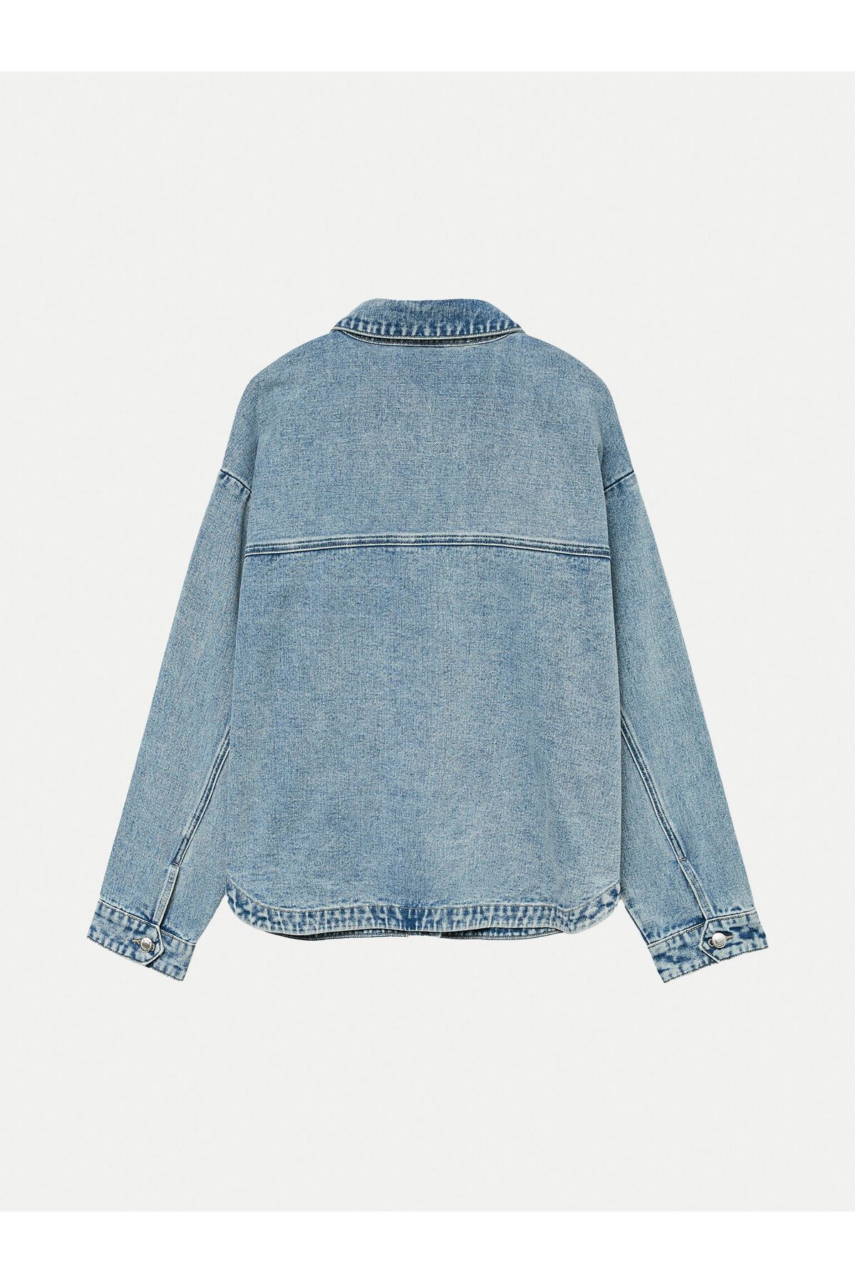 Vero Moda-Cămașă din denim pentru femei 10331693 albastră 2