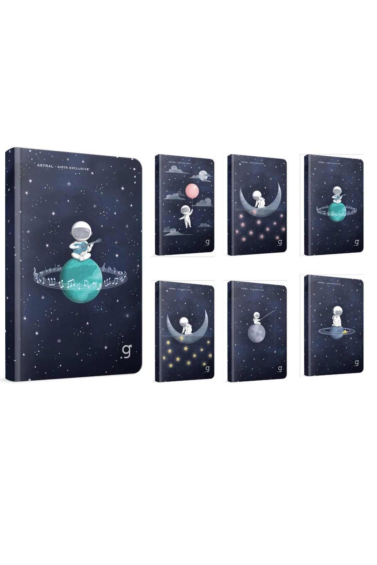 Gıpta Astral Sert Kapak Dikişli 13x21 96 Yaprak Not Defteri Çizgili (7364)