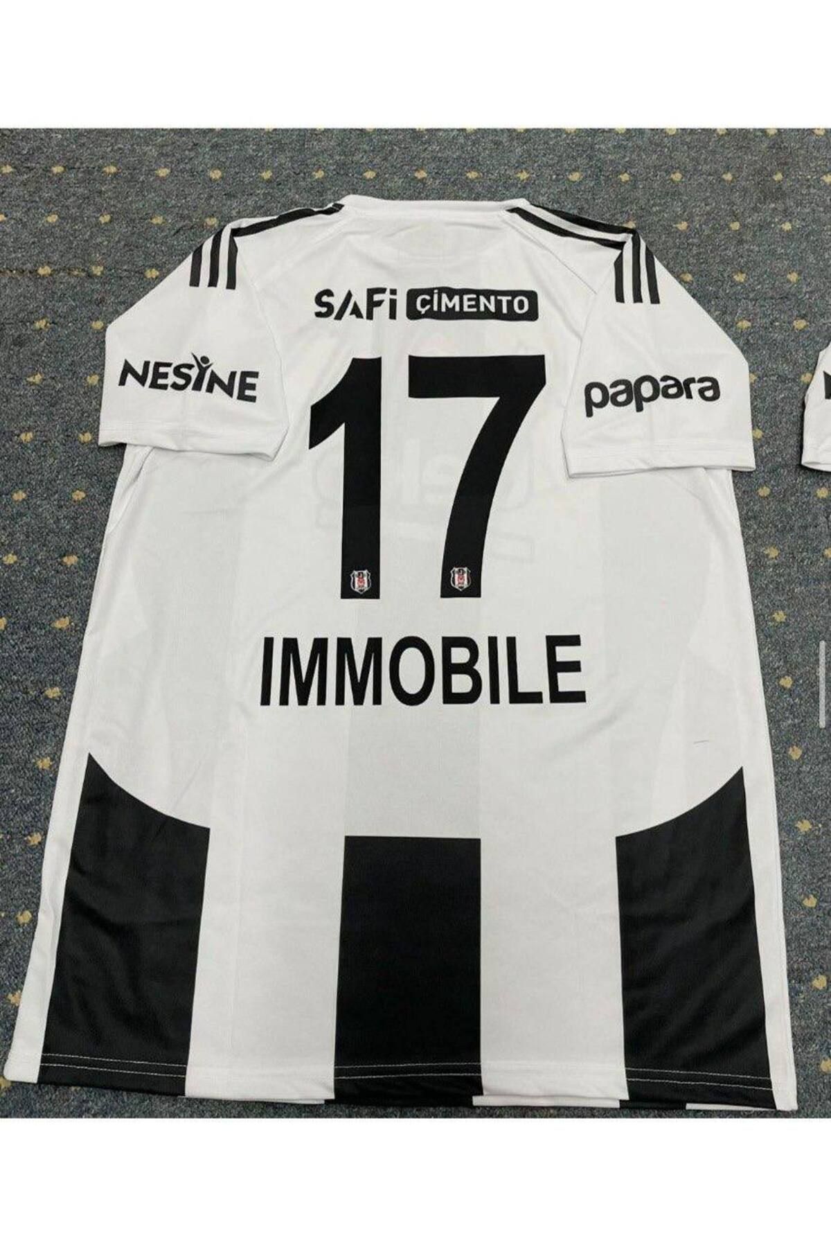 Alaturka Mix Beşiktâş' 2024/25- CİRO' İMMOBİLE' 17 İç Saha Çubuklu Çocuk Forması